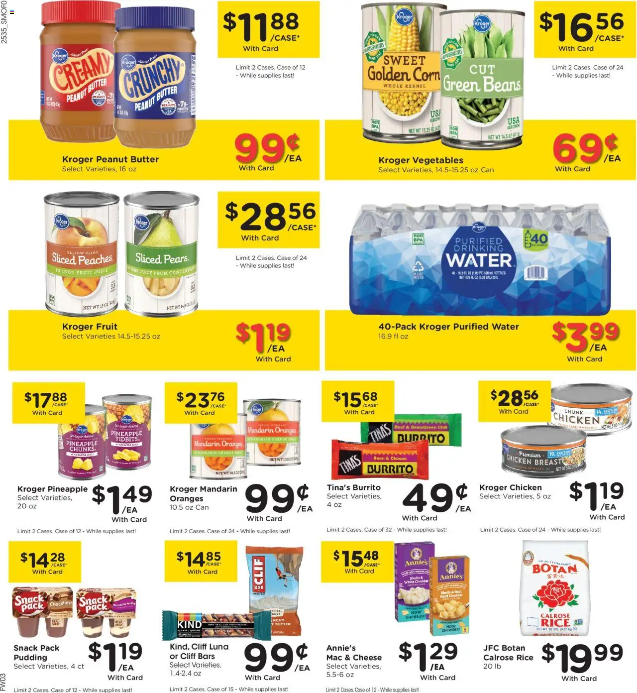 Smith's Weekly Ad - valid from 01.10.2025 | Page: 4 | Products: Peaches, Butter, Cheese, Case
