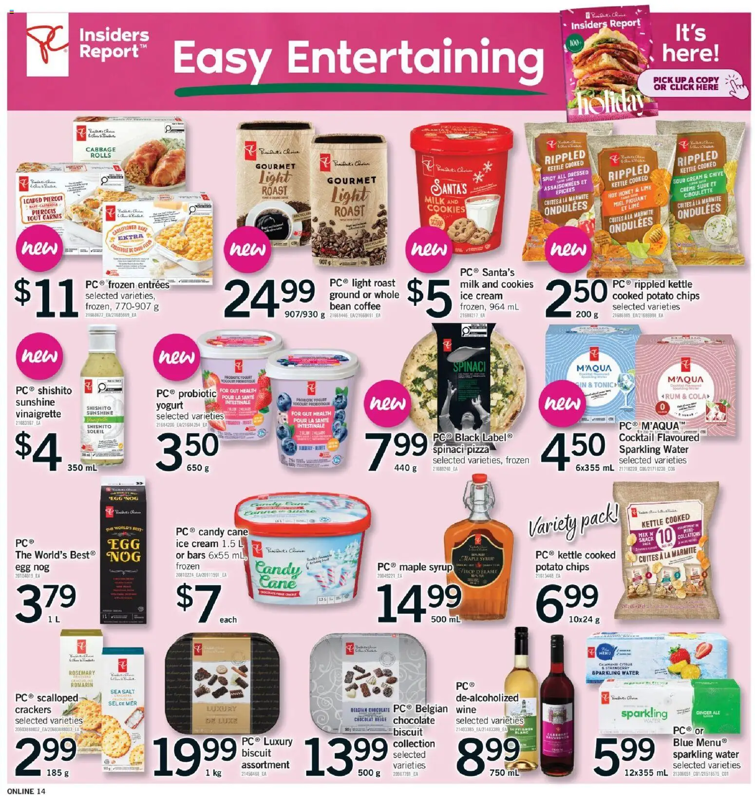 Fortinos flyer valid from 04.12.2025 | Page: 14 | Products: Ice cream, Coffee, Chocolate, Wine