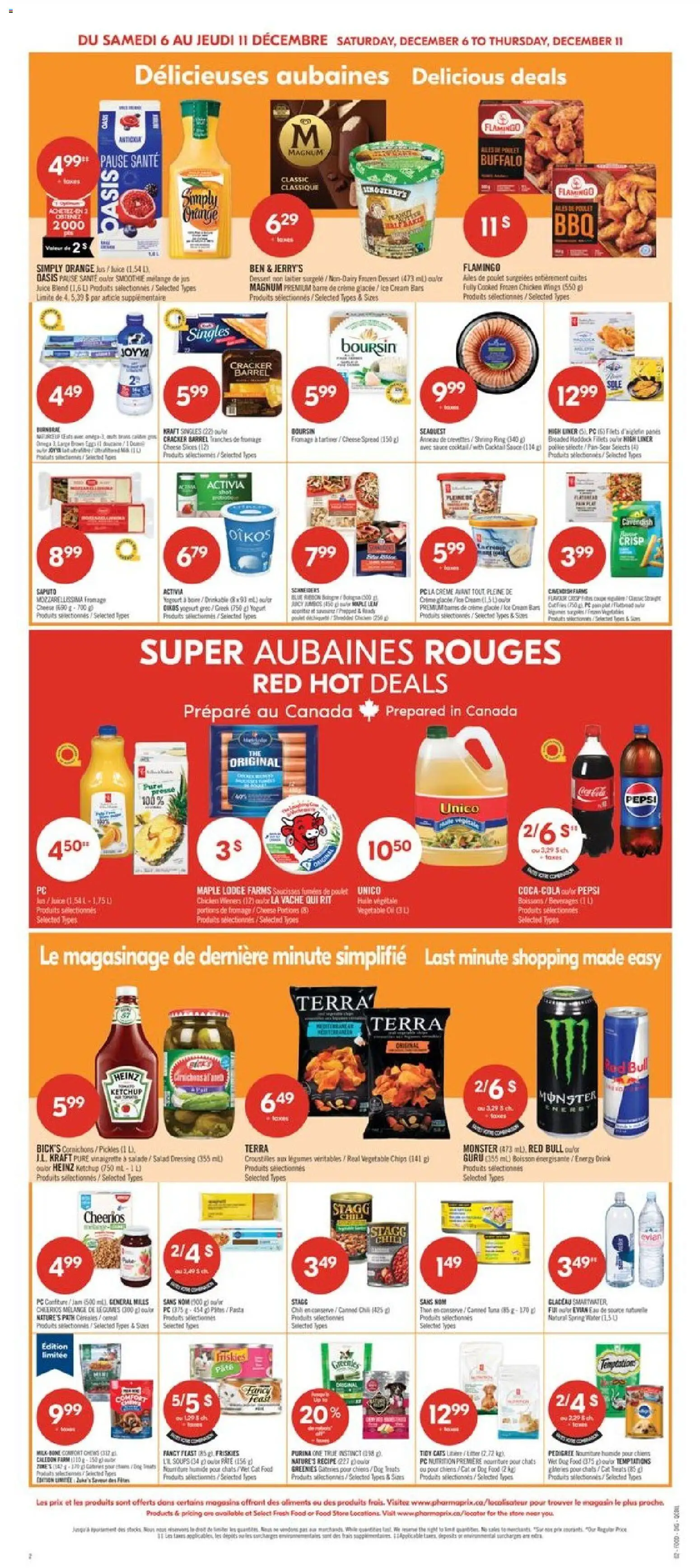Pharmaprix flyer valid from 06.12.2025 | Page: 7 | Products: Ketchup, PC, Cheese, Yogurt