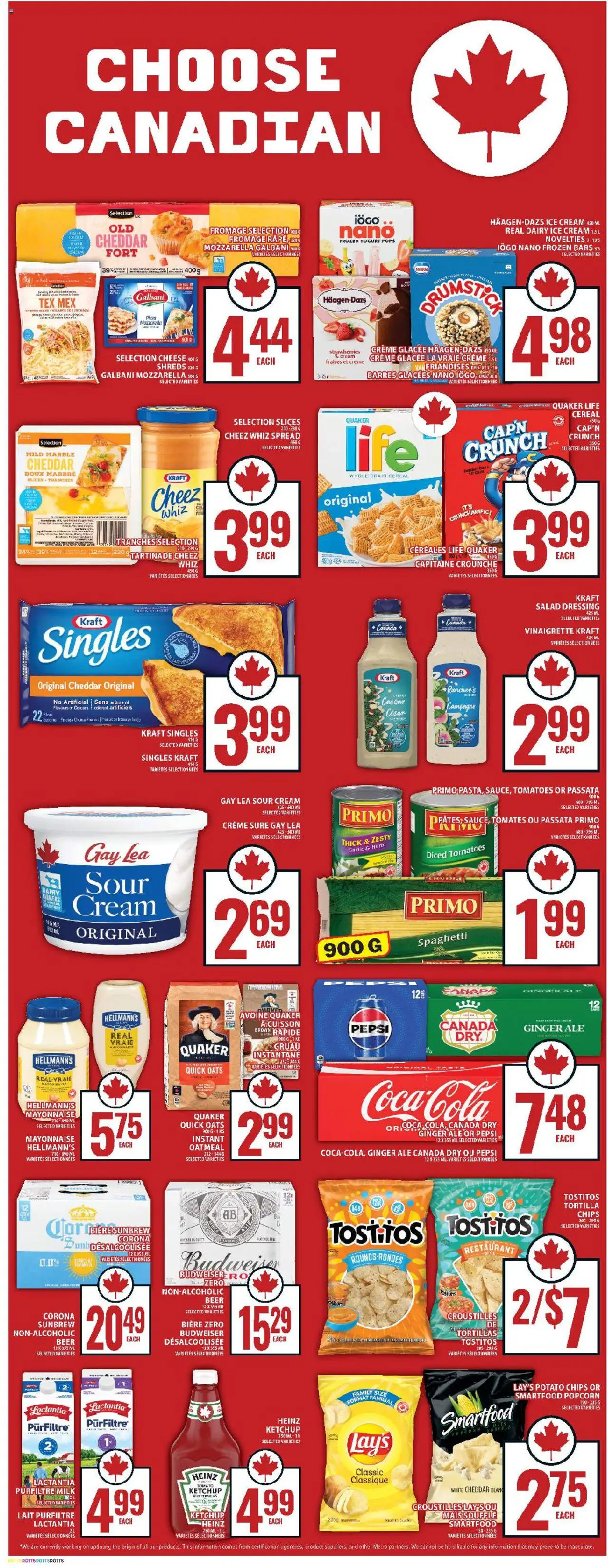 Food Basics flyer valid from 31.07.2025 | Page: 8 | Products: Sour cream, Salad, Cheese, Yogurt