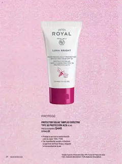 Nuevas ofertas de JAFRA válidas en toda la República Mexicana desde el 01.05.2025. ¡Encuentra las mejores ofertas en CREMA HIDRATANTE DE HIDROGEL CON EFECTO ACLARADOR 50 ML, Hidrogel de rápida absorción que brinda hidratación durante el día. Ayuda a unificar el tono de la piel y disminuye la apariencia de decoloraciones. Deja la piel luminosa.! | Página: 24 | Productos: Crema