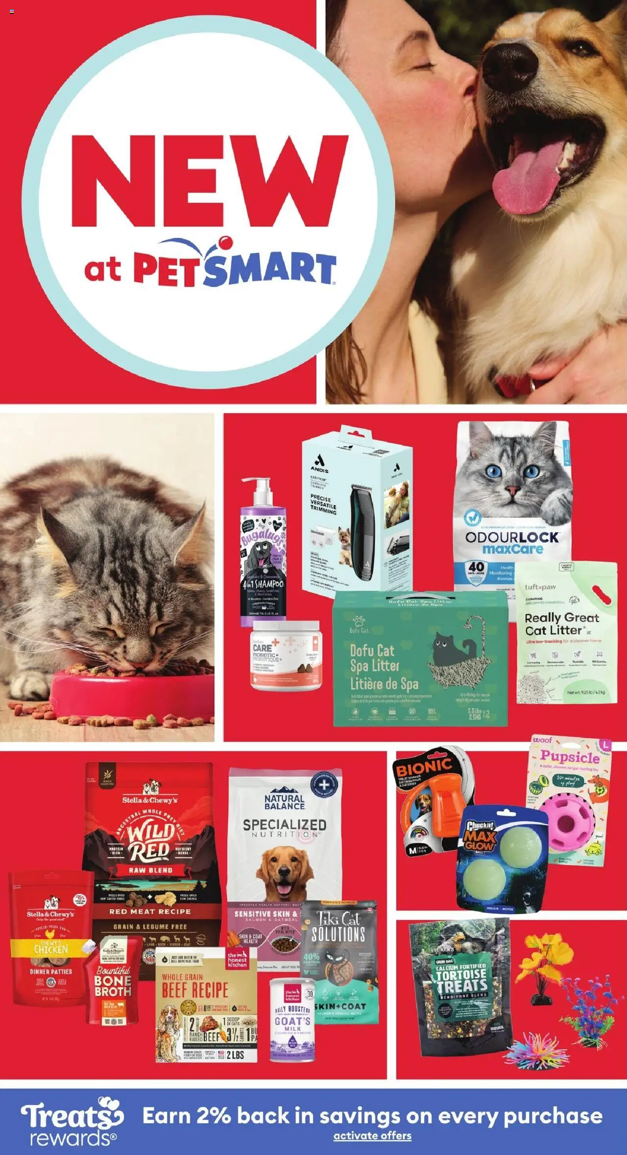 Petsmart flyer valid from 06.08.2025 | Page: 1 | Products: Bag, Shampoo, Coat, Chicken