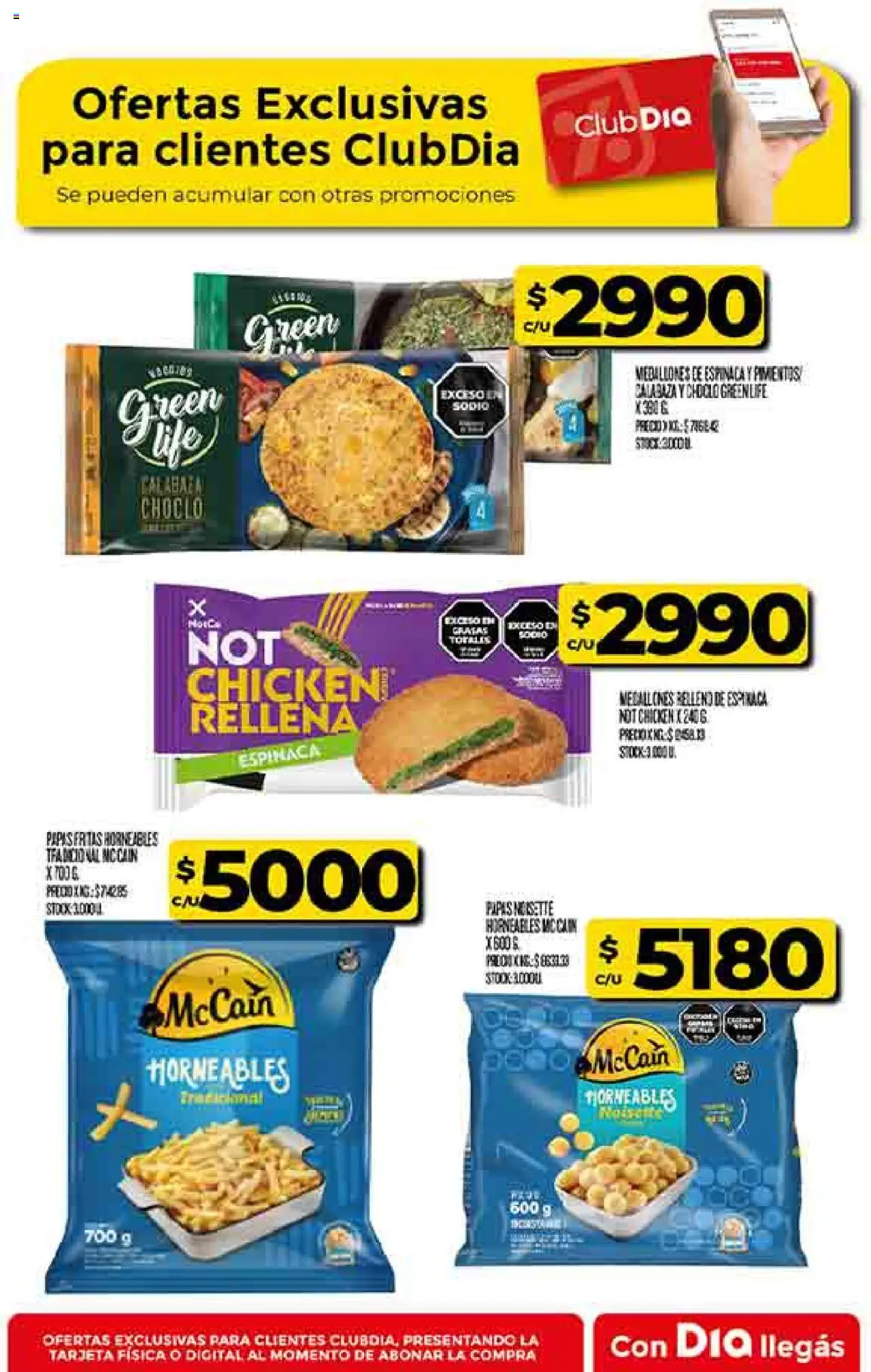 Supermercado DIA Ofertas - Salta y Jujuy │ válido desde el 20.08.2025 | Página: 40 | Productos: Choclo, Espinaca