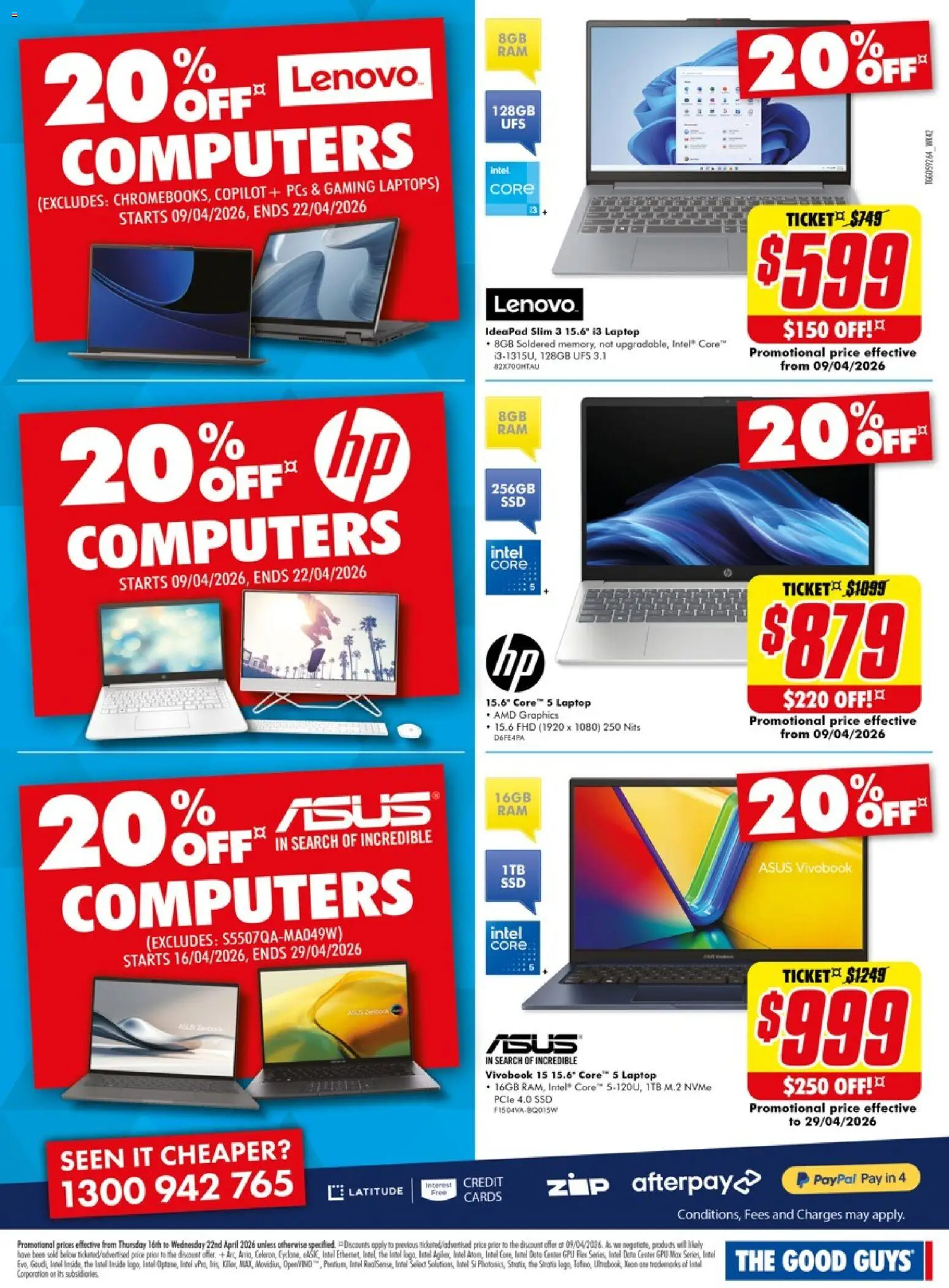 The Good Guys catalogue - valid from 15.04.2026 | Page: 6 | Products: Laptop