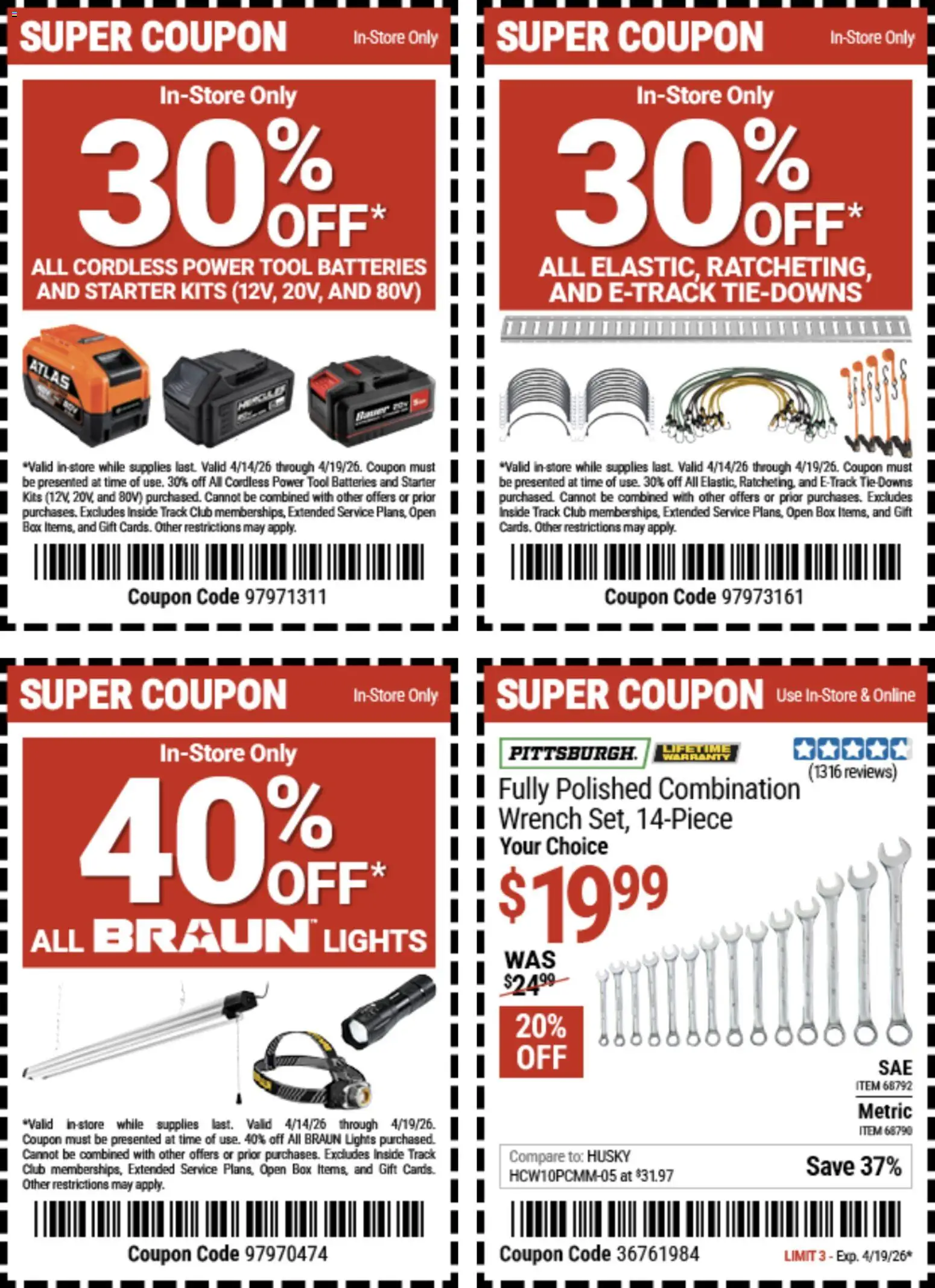 Harbor Freight Spring Black Friday - valid from 14.04.2026 | Page: 6 | Products: Wrench, Box, Starter