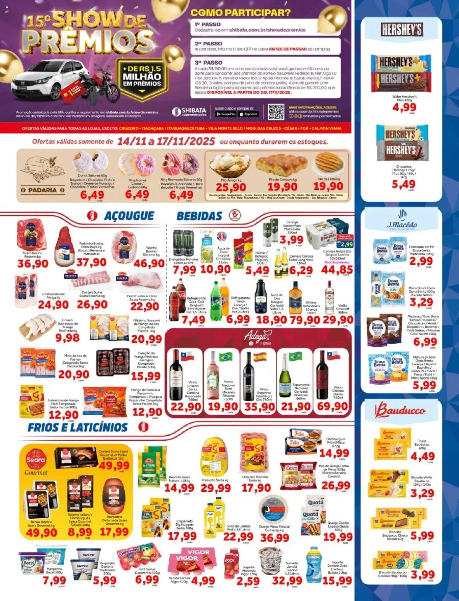 Shibata Folheto - válido de 14.11.2025 | Página: 1 | Produtos: Pó, Cerveja, Cenoura, Frango