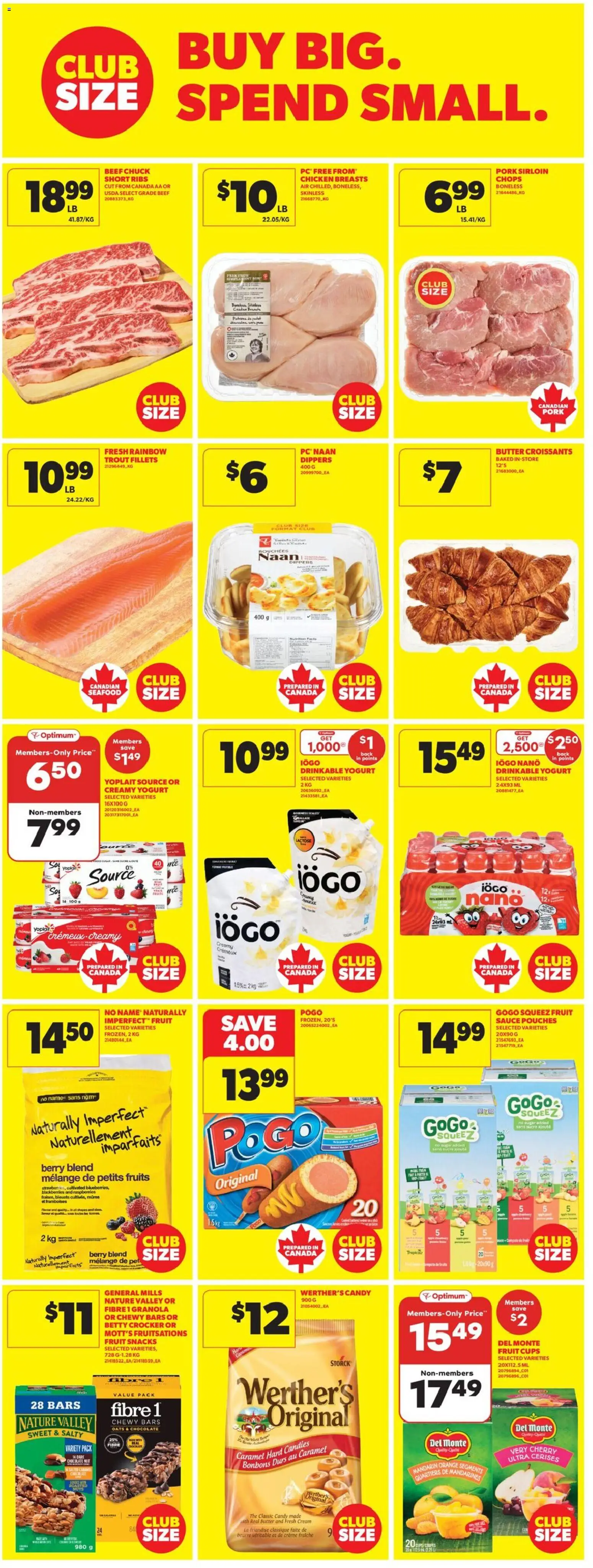 Real Canadian Superstore flyer valid from 22.01.2026 | Page: 16 | Products: Beef, Butter, Chocolate, Pork