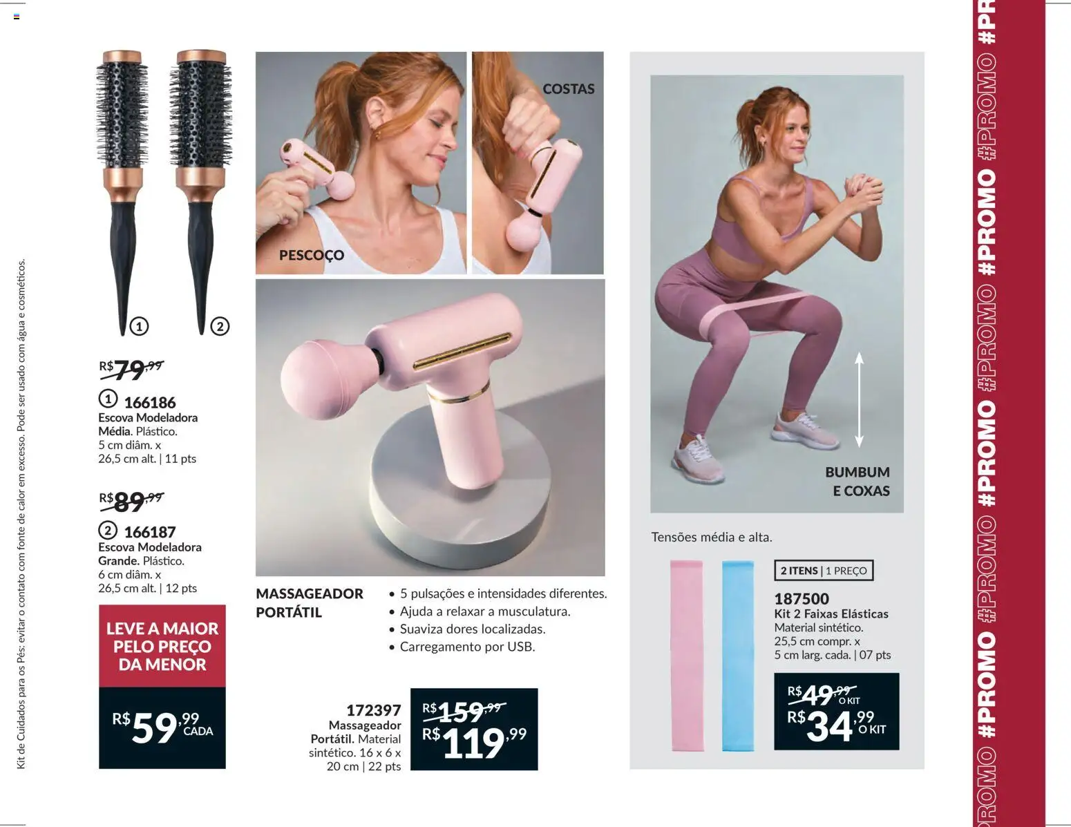 Avon Folheto - válido de 15.01.2026 | Página: 51 | Produtos: Escova, Faixas elásticas, Massageador