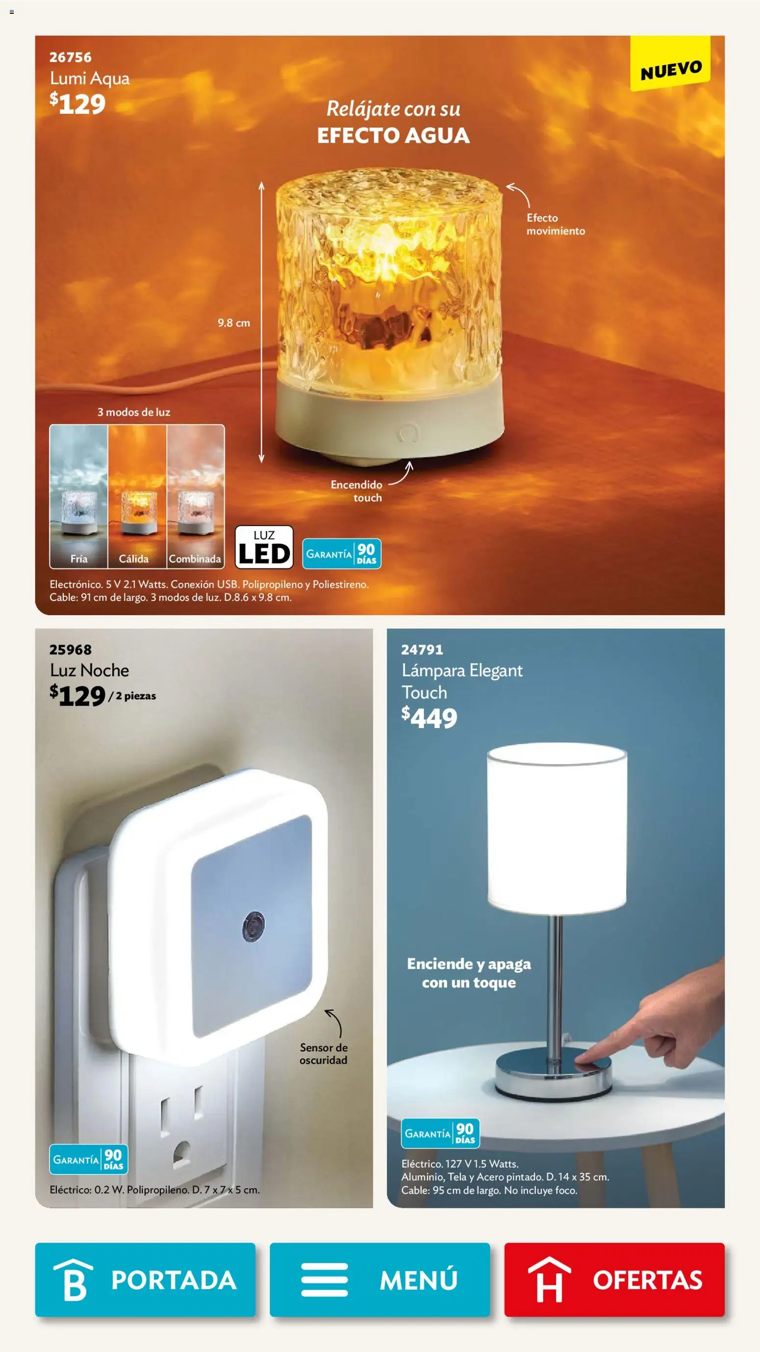 Nuevas ofertas de Betterware válidas en toda la República Mexicana desde el 04.05.2026. ¡Encuentra las mejores ofertas en Betterware campaña 5 2026! | Página: 75 | Productos: Agua, Cable, Lámpara