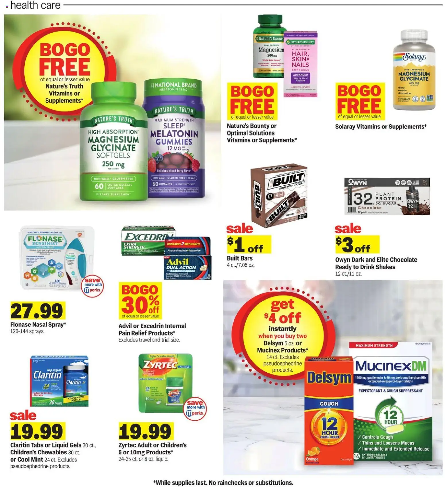 Meijer Weekly Ad - MI - valid from 08.04.2026 | Page: 24 | Products: Magnesium, Melatonin, Couch, Oil