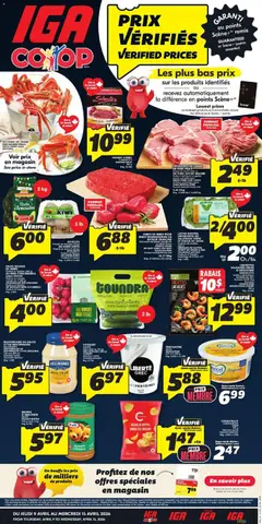Preview of IGA weekly flyer / circulaire from shop IGA valid from 09.04.2026