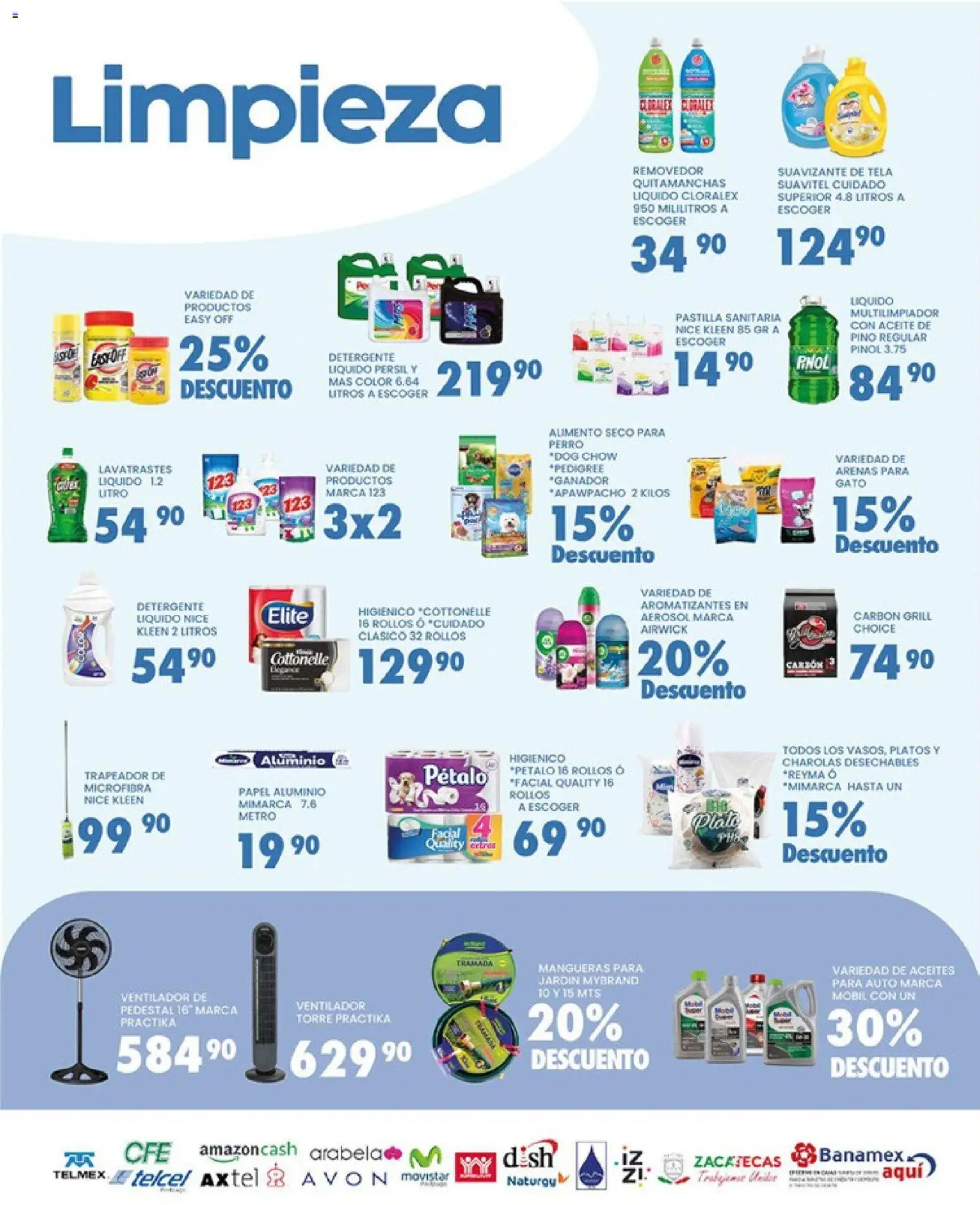 Nuevas ofertas de Alsuper válidas en toda la República Mexicana desde el 20.03.2026. ¡Encuentra las mejores ofertas en Alsuper folleto Calera! | Página: 5 | Productos: Quitamanchas, Tablet, Suavizante, Trapeador