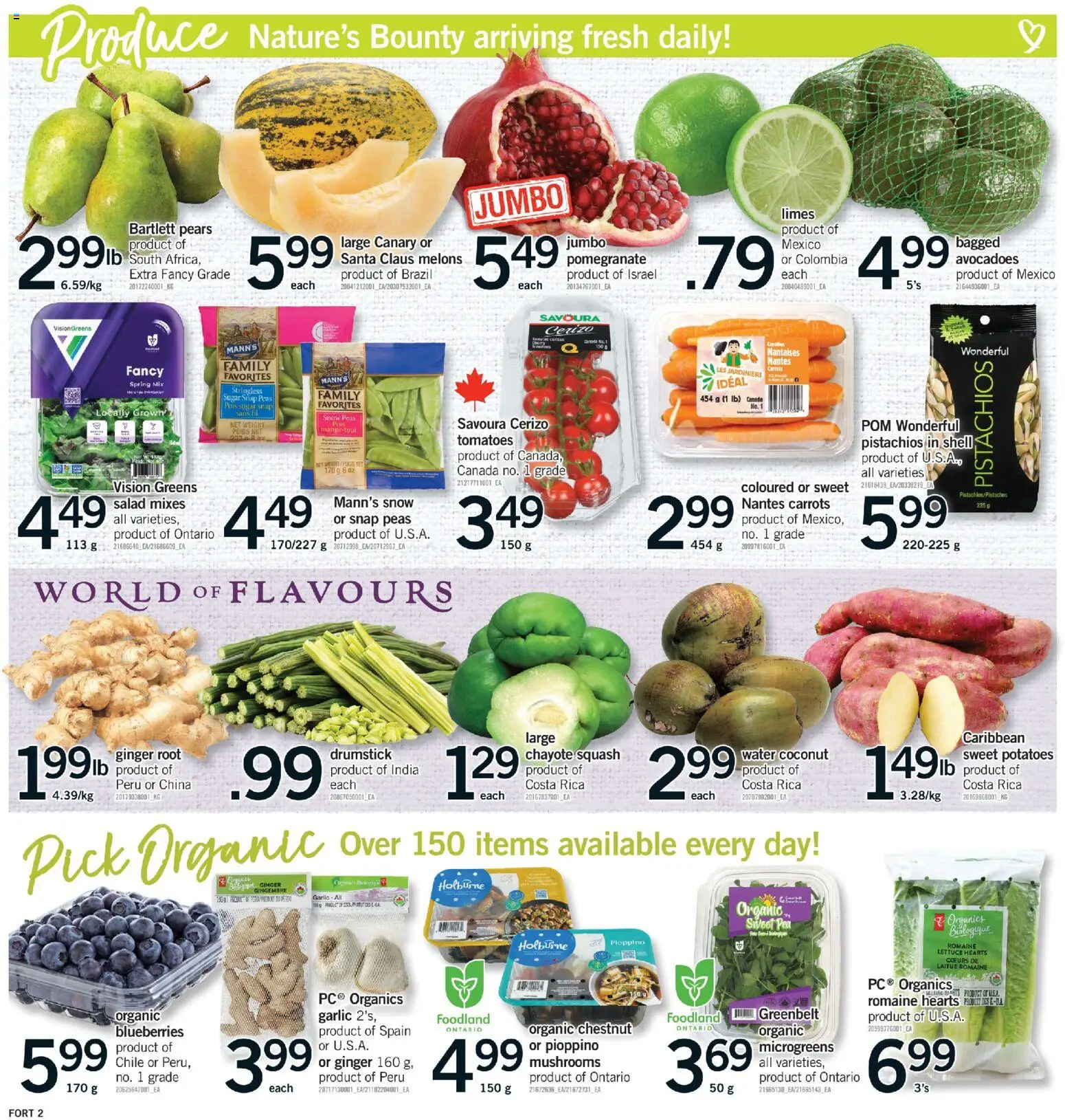 Fortinos flyer valid from 26.02.2026 | Page: 2 | Products: Salad, Potatoes, Tomatoes