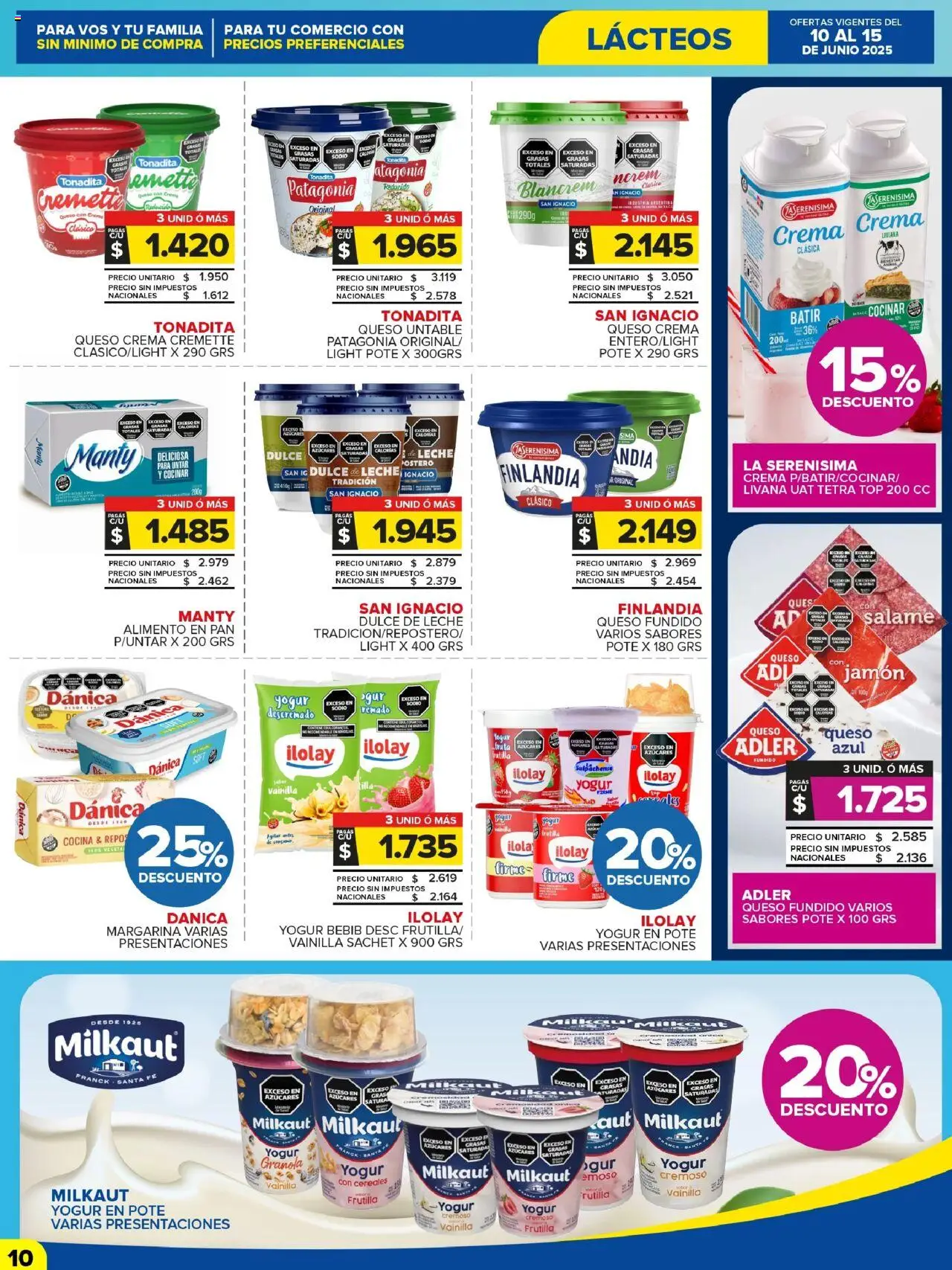 Carrefour Maxi catálogo │ válido desde el 10.06.2025 | Página: 10 | Productos: Top, Cocina, Leche, Margarina