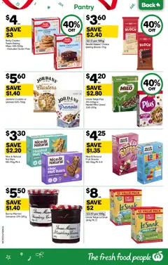 Preview of Weekly catalogue Woolworths NSW 10/12 - valid from 10.12.2025 | Page: 36 | Products: Milk, Granola, Cereal, Blueberries
