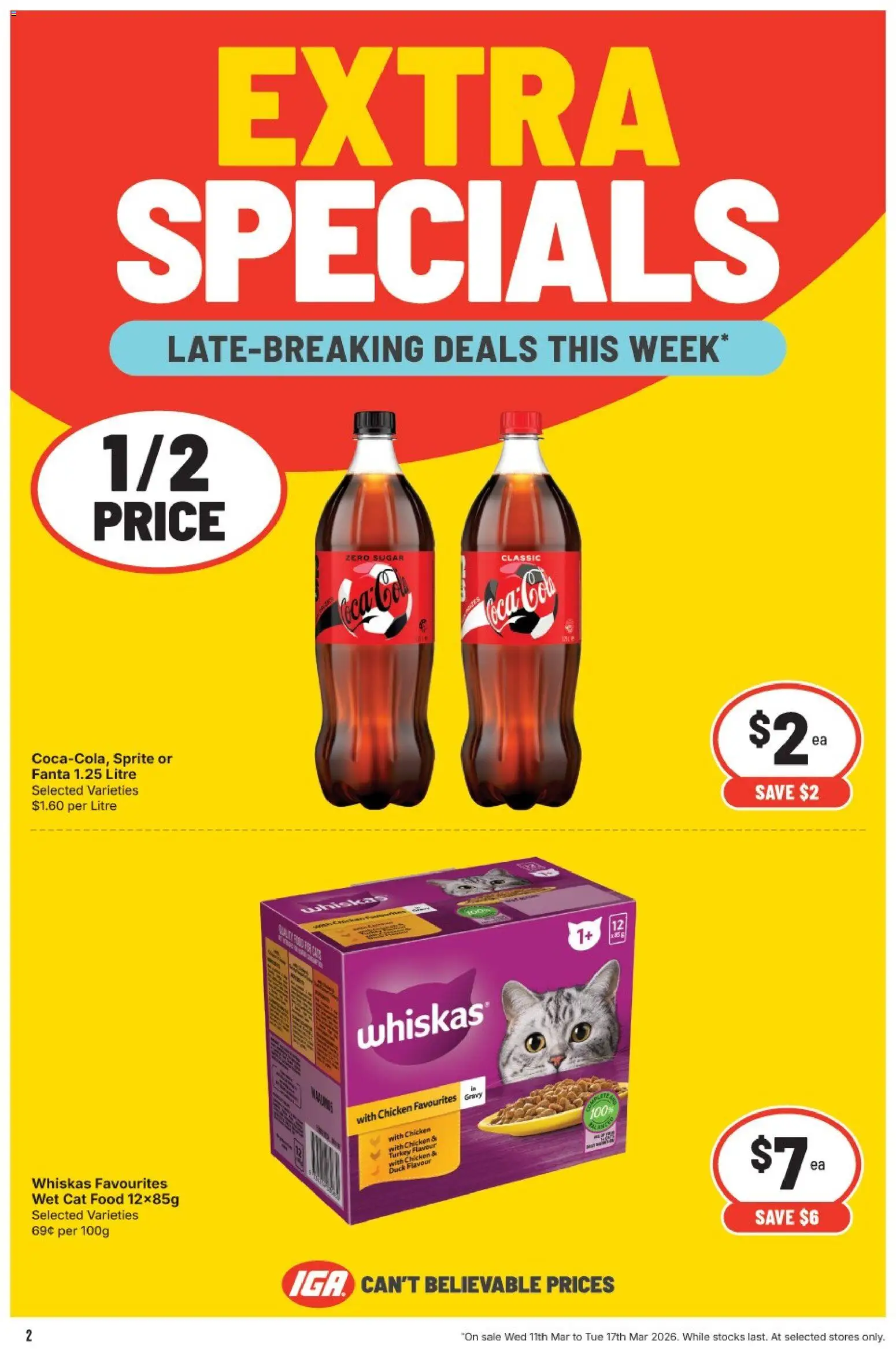 IGA catalogue - valid from 11.03.2026 | Page: 3 | Products: Duck, Chicken, Sugar, Turkey
