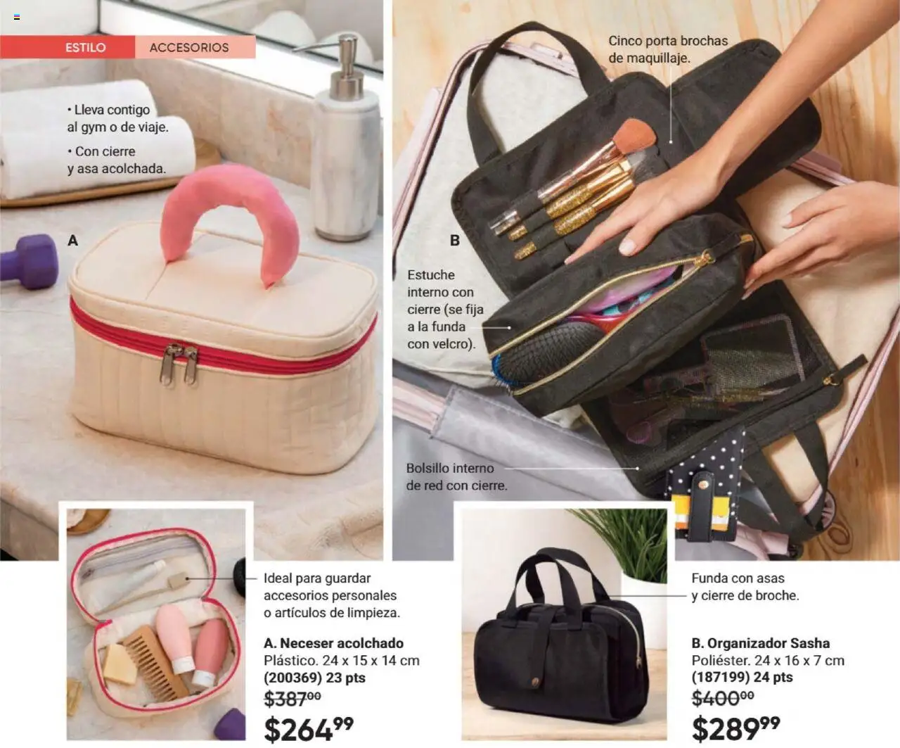 Nuevas ofertas de AVON válidas en toda la República Mexicana desde el 09.10.2025. ¡Encuentra las mejores ofertas en AVON - Casa & Estilo 16 2025! | Página: 142 | Productos: Estuche, Funda, Organizador, Acolchado