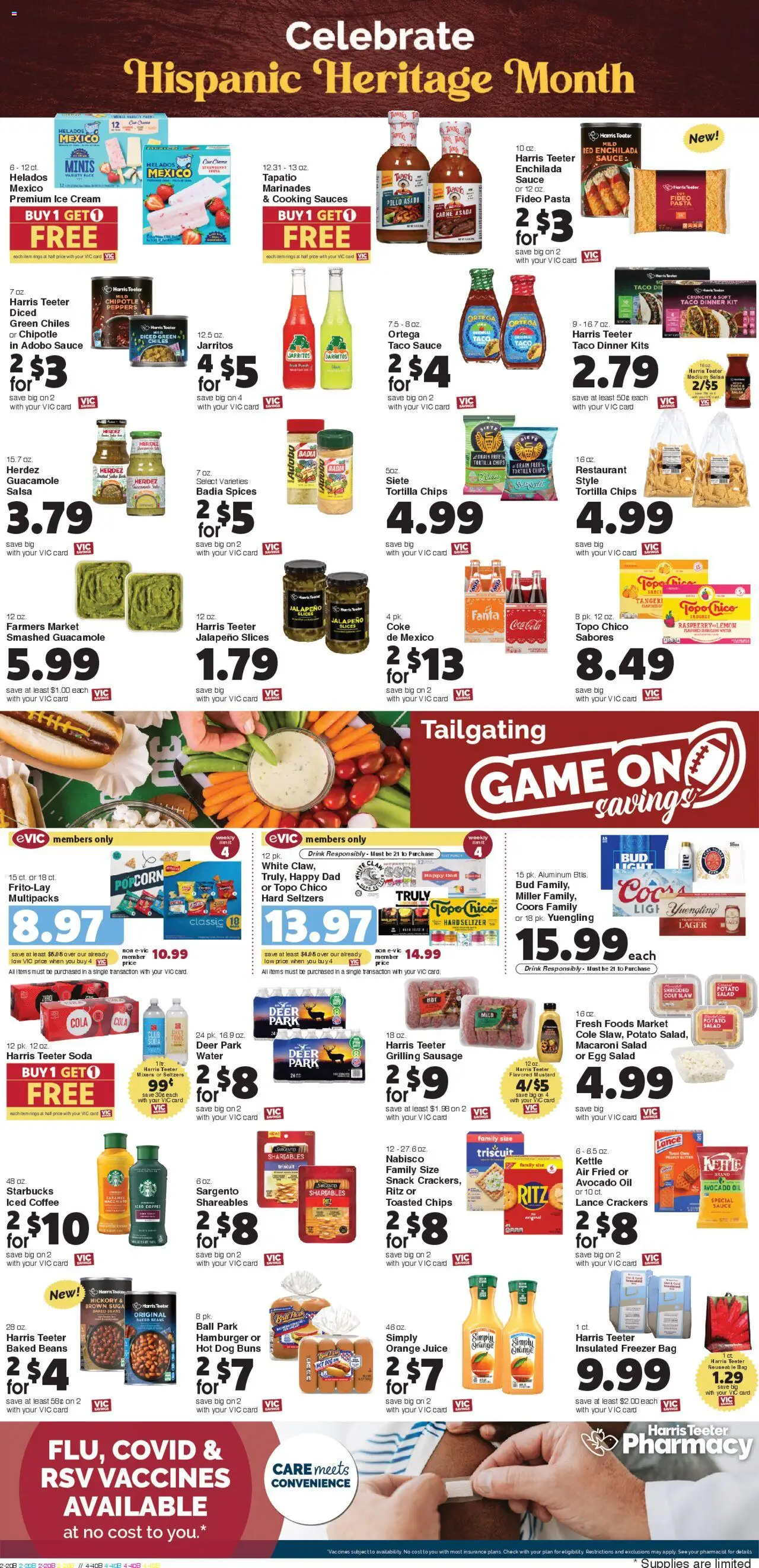 Harris Teeter Weekly Ad - valid from 10.09.2025 | Page: 6 | Products: Coffee, Pasta, Avocado, Lemon