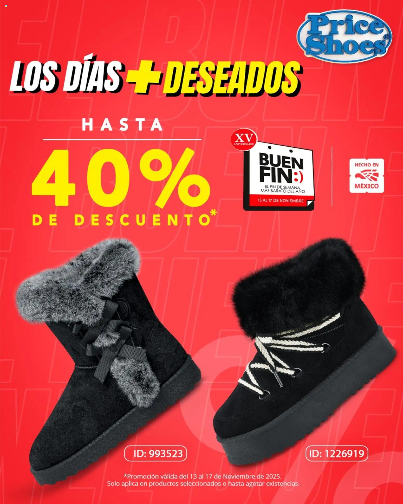 Nuevas ofertas de Price Shoes válidas en toda la República Mexicana desde el 13.11.2025. ¡Encuentra las mejores ofertas en Price Shoes Buen Fin ! | Página: 2
