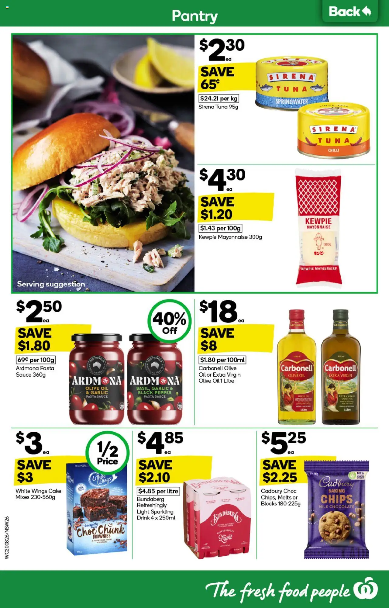 Woolworths catalogue - valid from 20.08.2025 | Page: 26 | Products: Milk, Pasta, Olive oil, Pepper