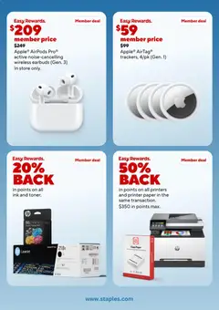 Preview of Staples weekly ads valid from 15.03.2026 | Page: 3 | Products: Ink, Printer, Toner