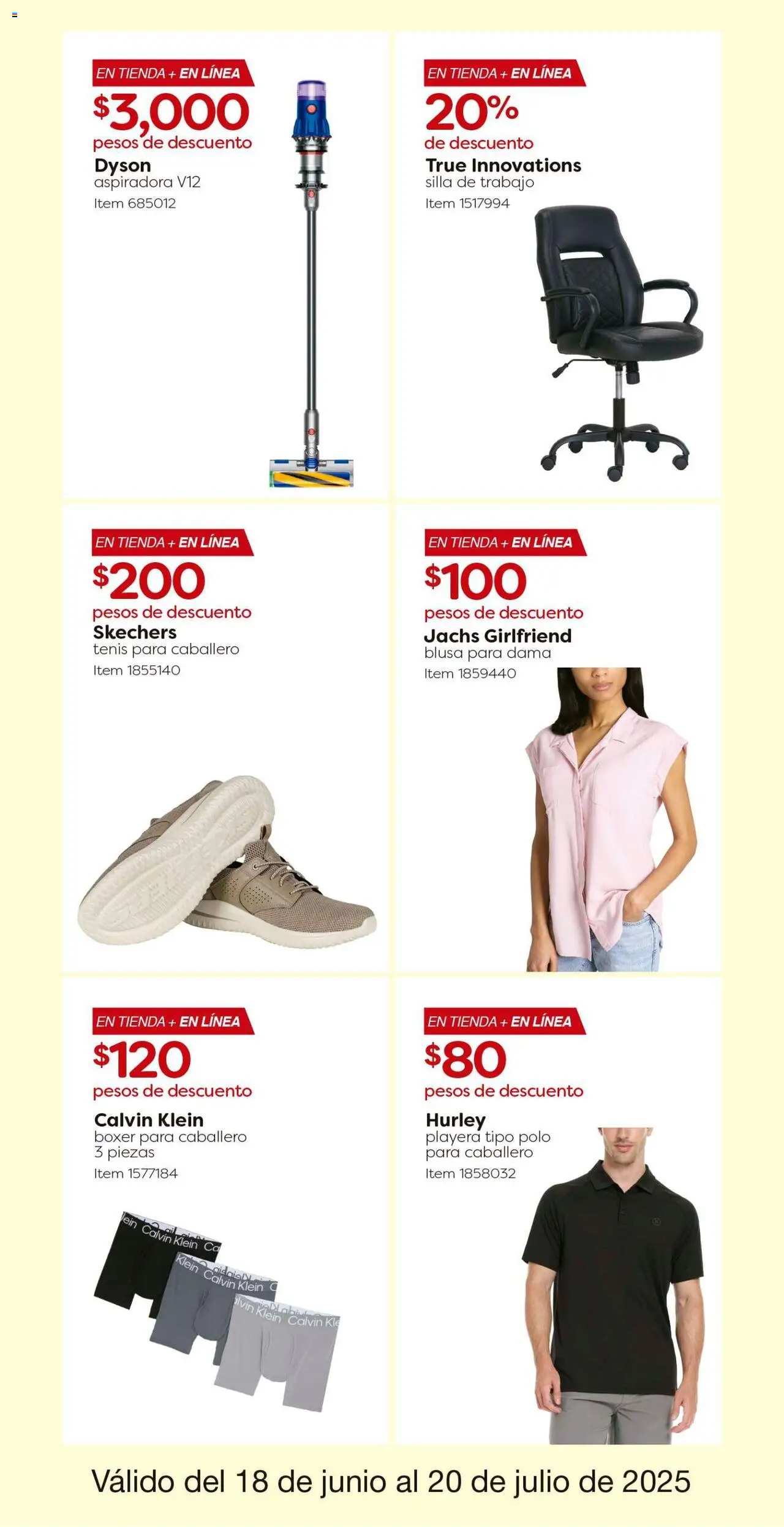 Nuevas ofertas de Costco válidas en toda la República Mexicana desde el 18.06.2025. ¡Encuentra las mejores ofertas en Costco catálogo! | Página: 12 | Productos: Blusa, Boxers, Silla, Aspiradora