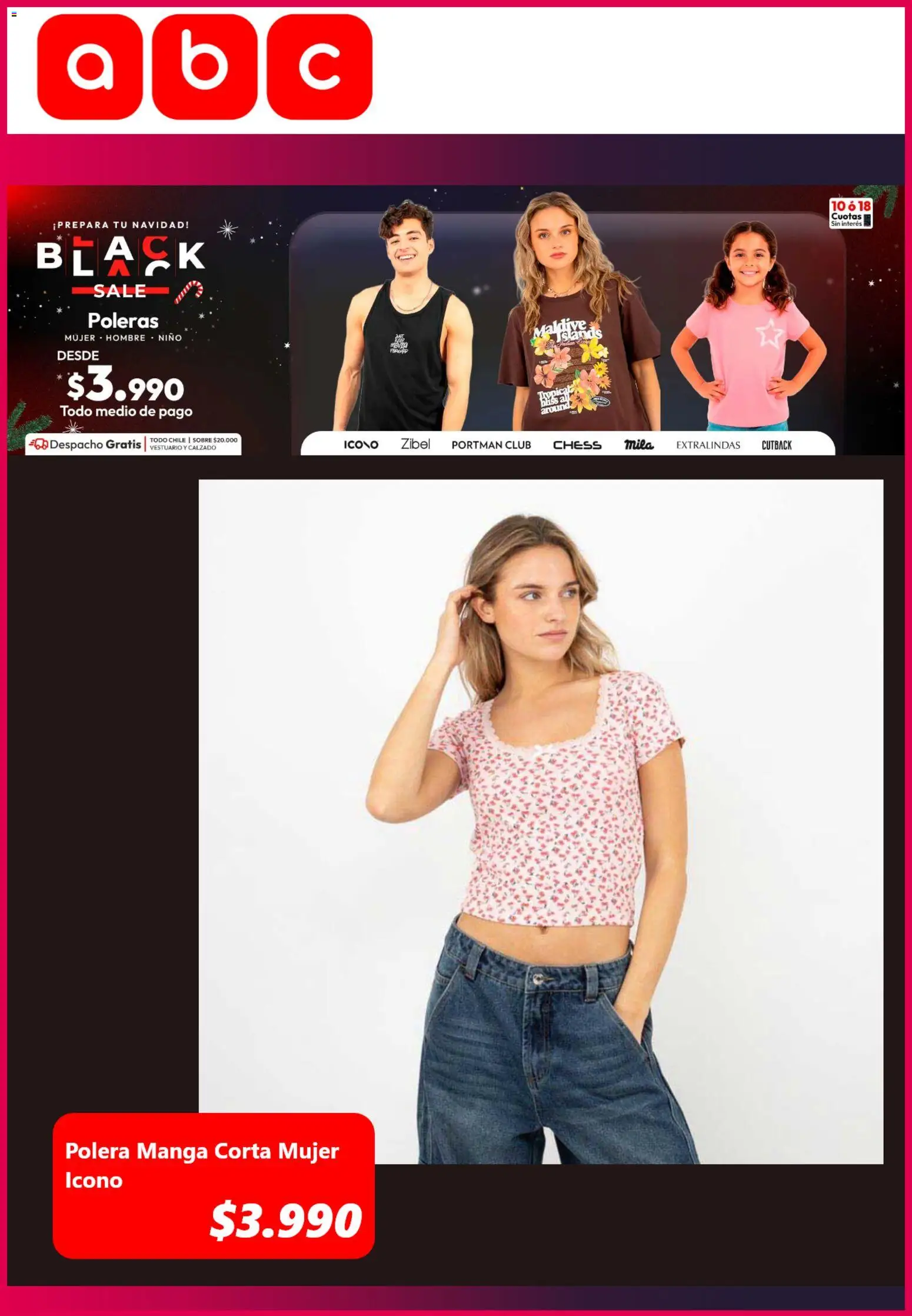 Black Friday Abc │ válido desde el 26.11.2025 | Página: 3 | Productos: Manga, Sobre, Polera