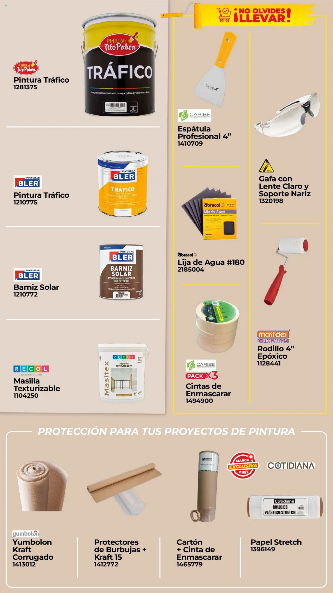 Easy revista - valida desde el 29.09.2025 | Página: 20 | Productos: Agua, Rodillo, Lija, Cinta