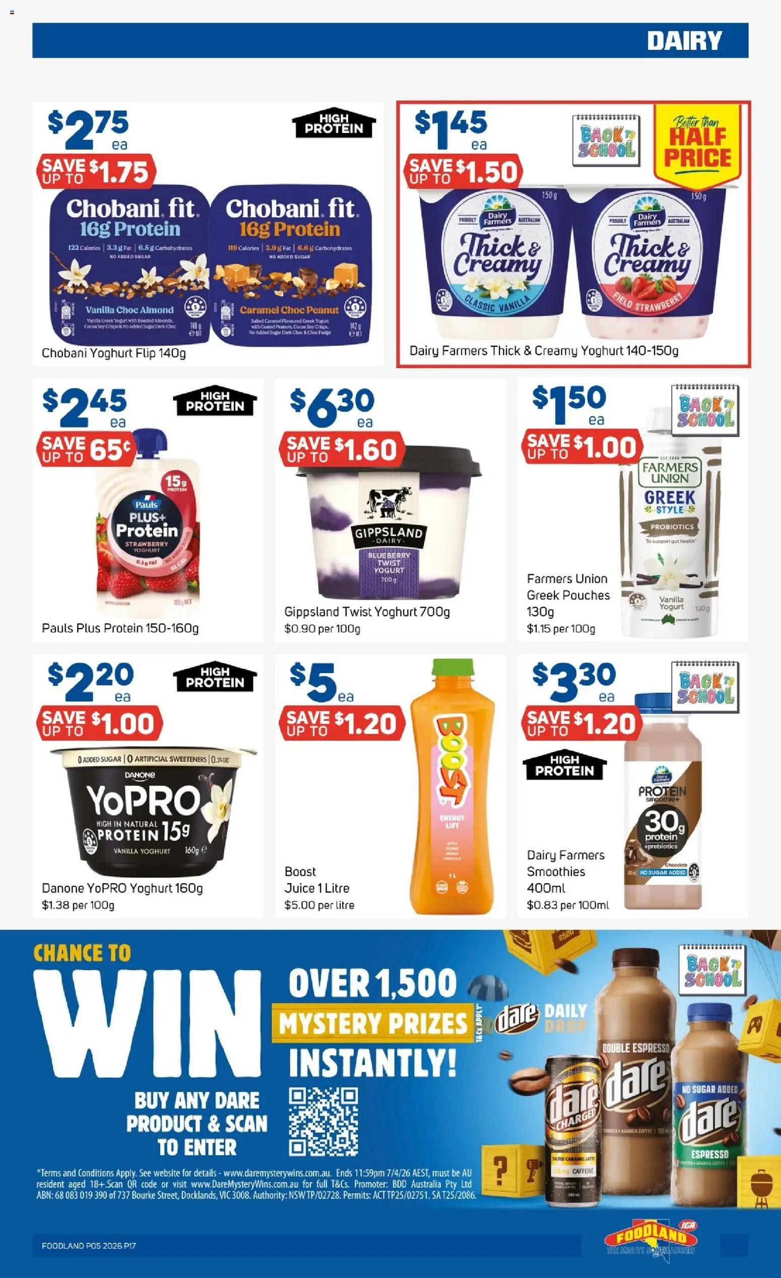 Foodland catalogue - valid from 28.01.2026 | Page: 17 | Products: Dairy, Coffee, Juice, Sugar
