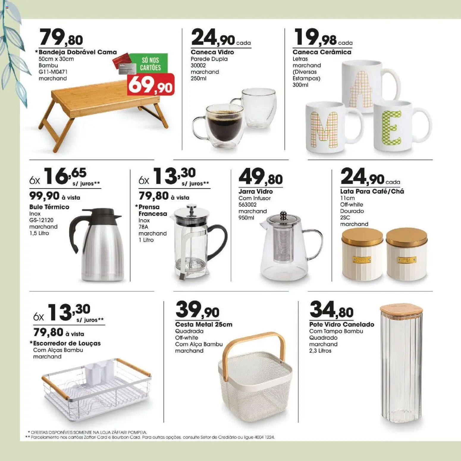 Zaffari Folheto - válido de 24.04.2026 | Página: 6 | Produtos: Cama, Cesta, Caneca, Jarra