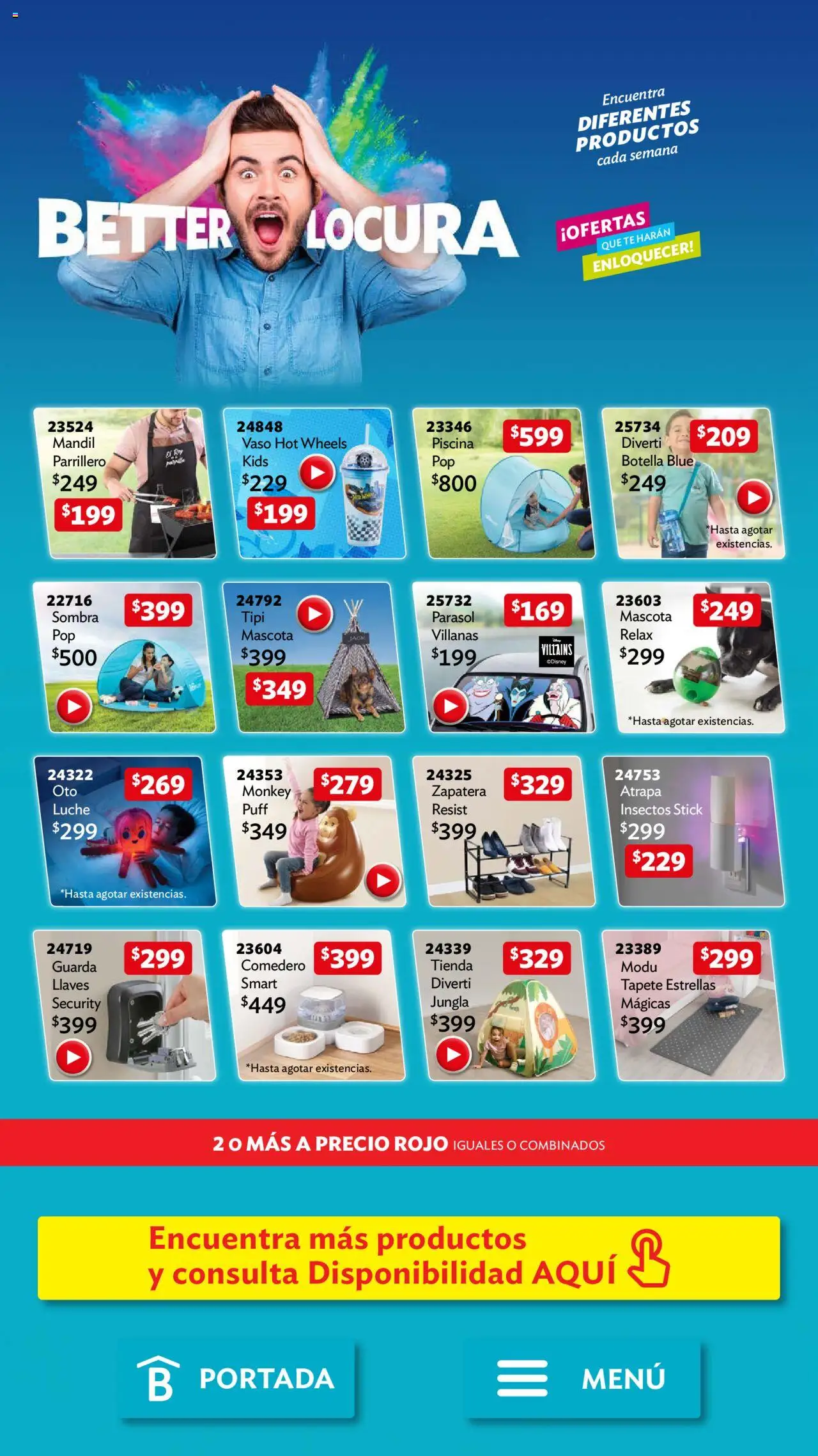 Nuevas ofertas de Betterware válidas en toda la República Mexicana desde el 01.09.2025. ¡Encuentra las mejores ofertas en Betterware - Campaña 9 2025! | Página: 119 | Productos: Sombra, Botella, Té, Tapete