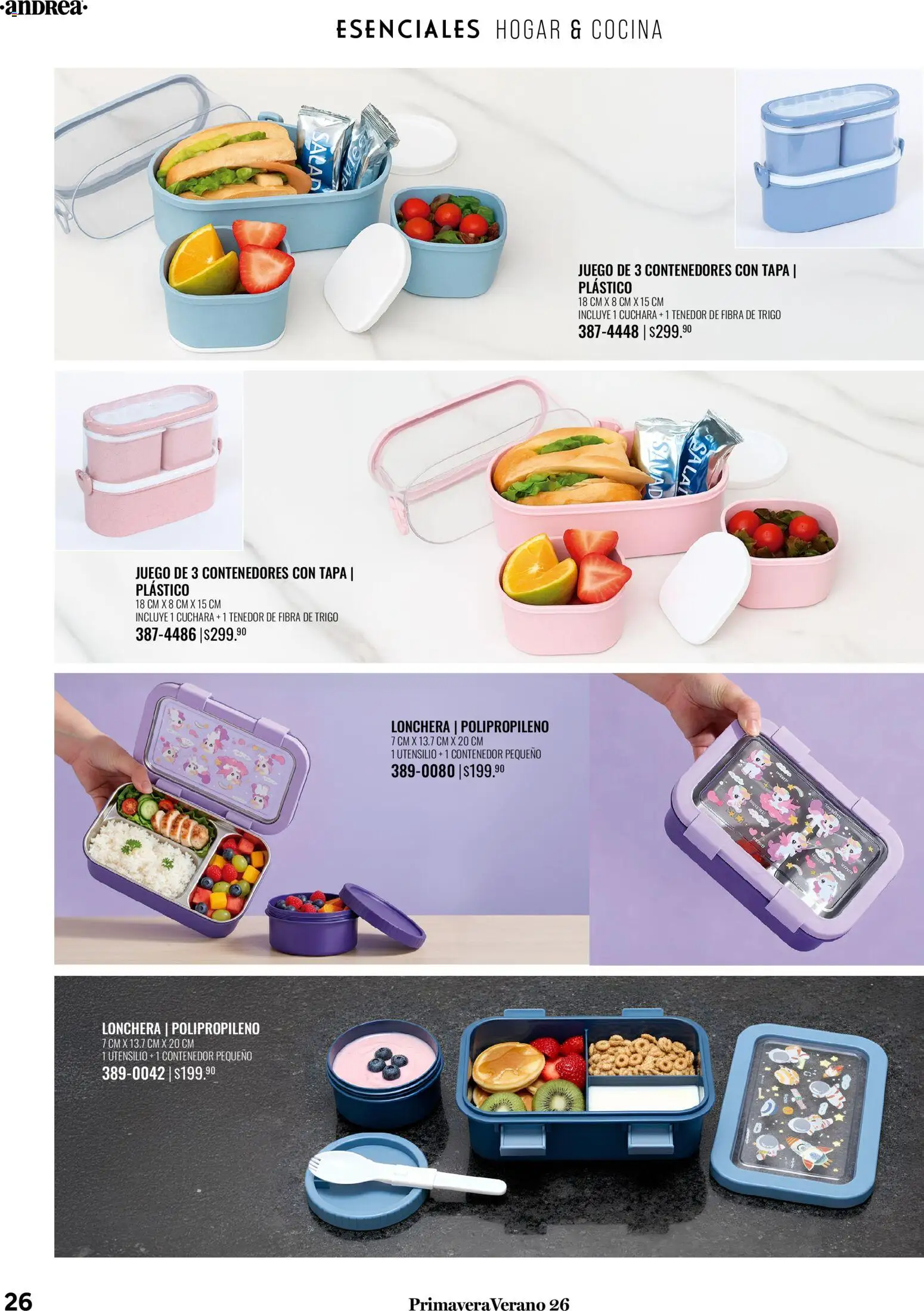 Nuevas ofertas de Andrea válidas en toda la República Mexicana desde el 25.01.2026. ¡Encuentra las mejores ofertas en Andrea catálogo Tu hogar esta primavera! | Página: 26