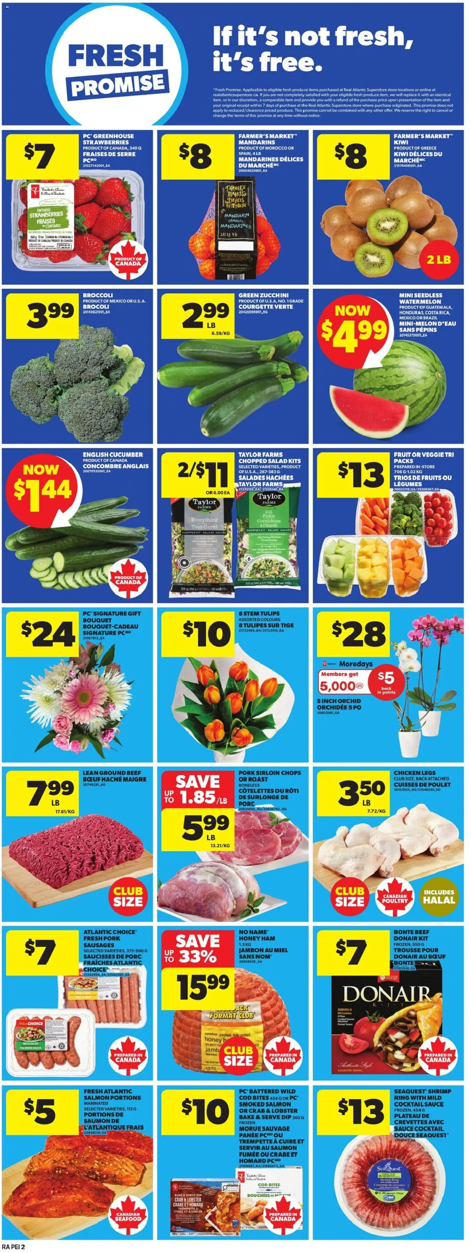 Atlantic Superstore flyer valid from 29.01.2026 | Page: 5 | Products: Beef, Ham, Chicken, Pork