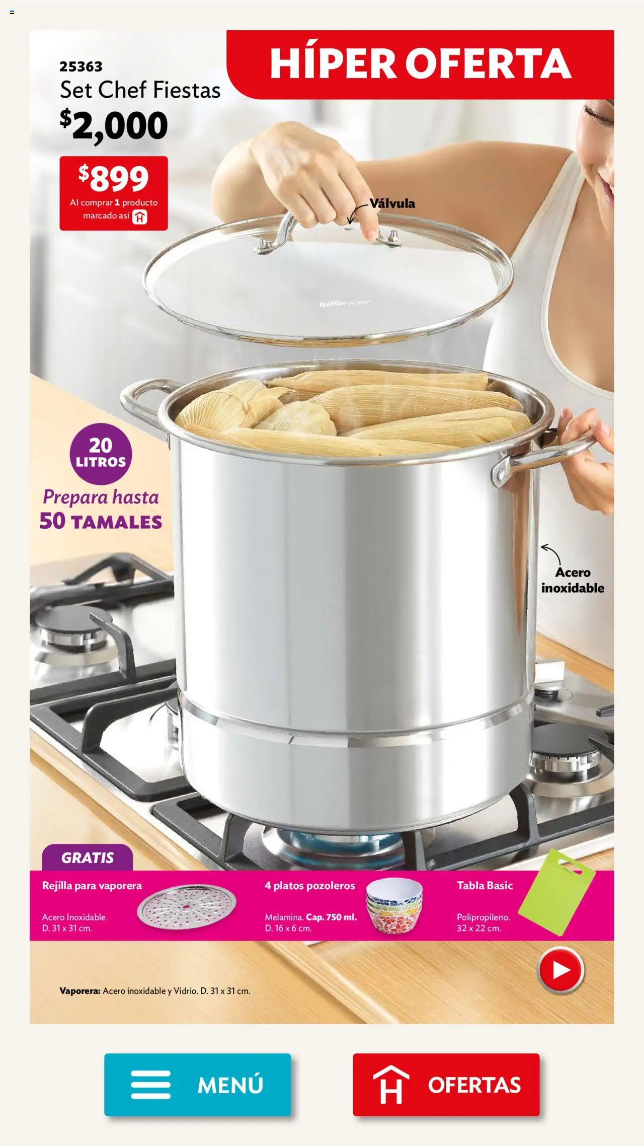 Nuevas ofertas de Betterware válidas en toda la República Mexicana desde el 01.09.2025. ¡Encuentra las mejores ofertas en Betterware - Campaña 9 2025! | Página: 5 | Productos: Vaporera, Válvula, Rejilla