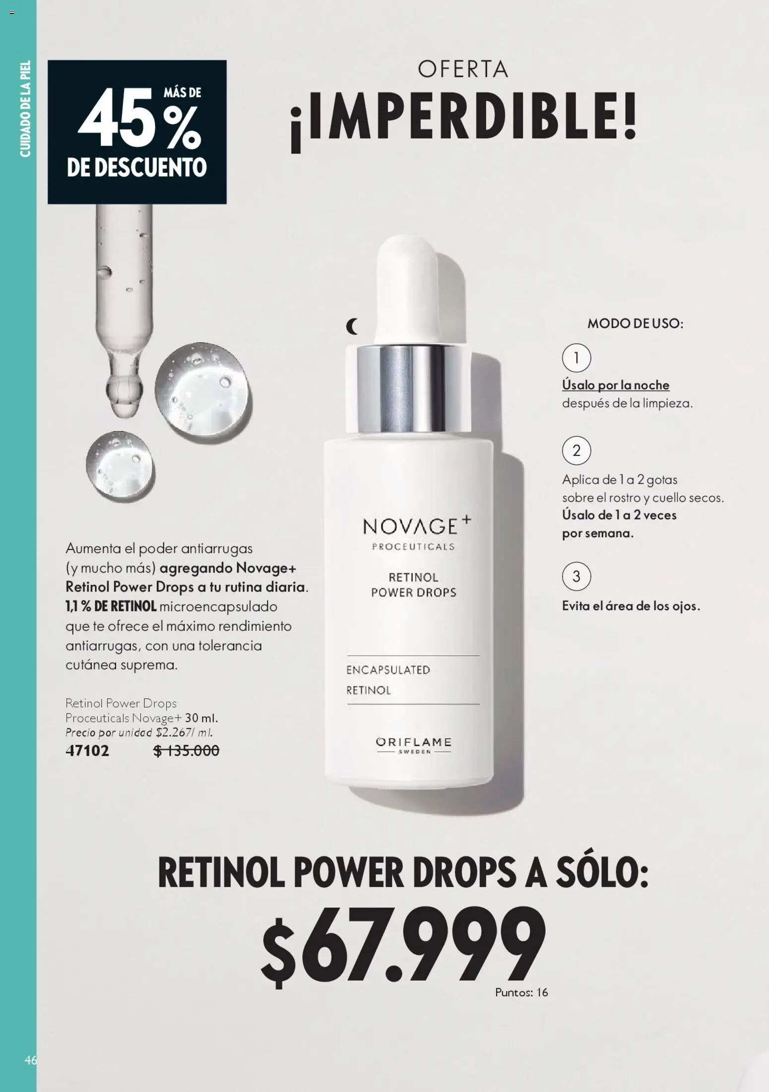 Oriflame revista - valida desde el 27.12.2025 | Página: 46 | Productos: Té, Sobre, Cuello