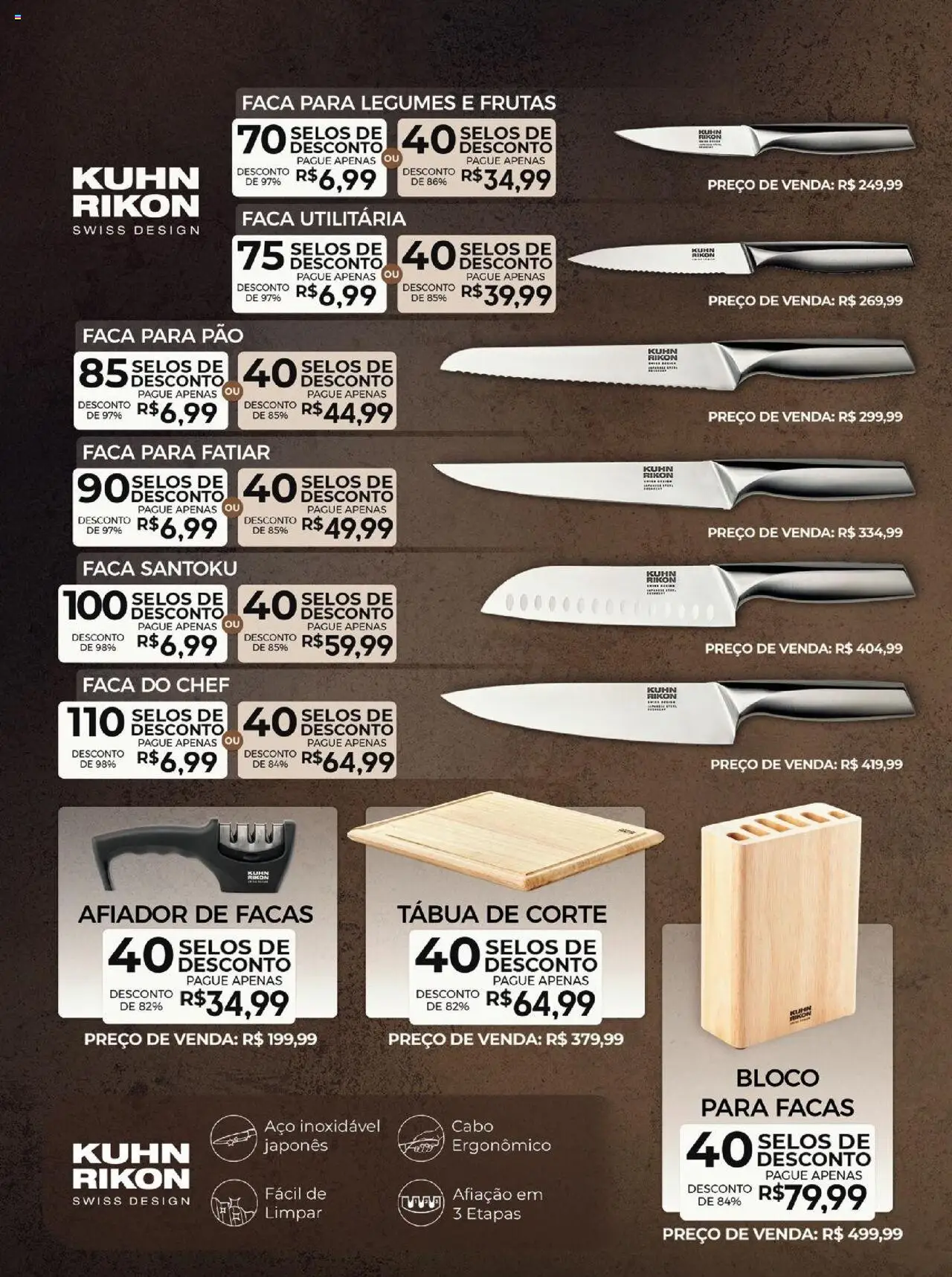 Bistek Supermercados Folheto - válido de 30.07.2025 | Página: 2 | Produtos: Faca, Pão, Tábua, Cabo