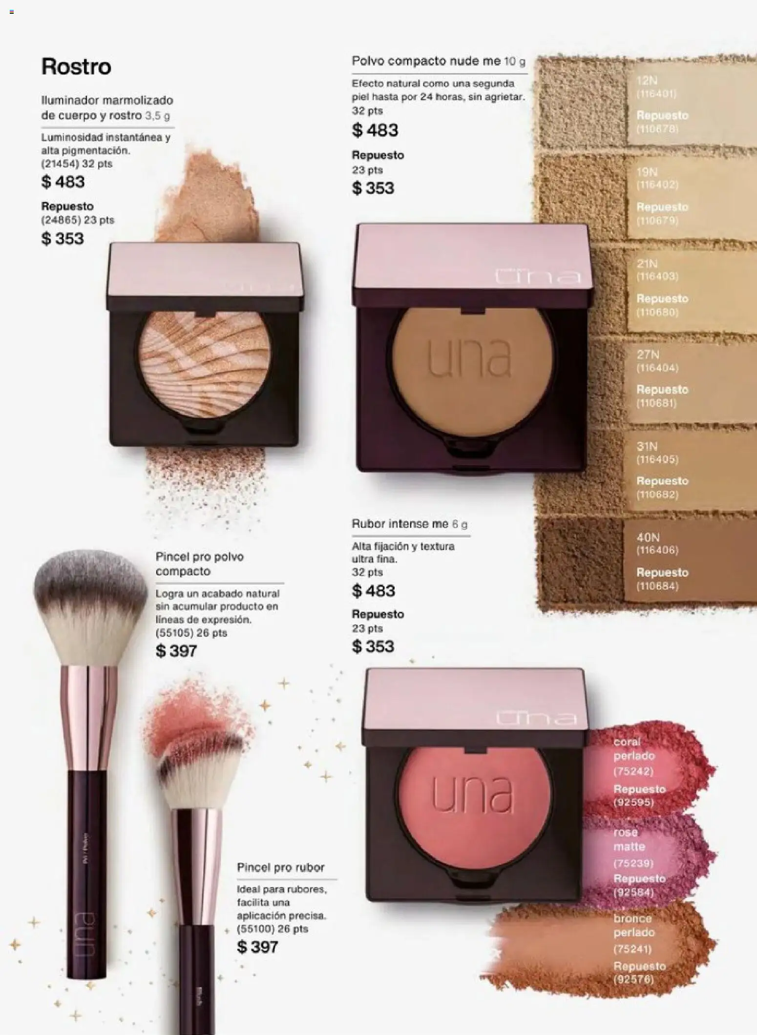 Nuevas ofertas de Natura válidas en toda la República Mexicana desde el 01.12.2025. ¡Encuentra las mejores ofertas en Natura campaña 18 2025! | Página: 75 | Productos: Pincel, Iluminador, Polvo compacto, Polvo