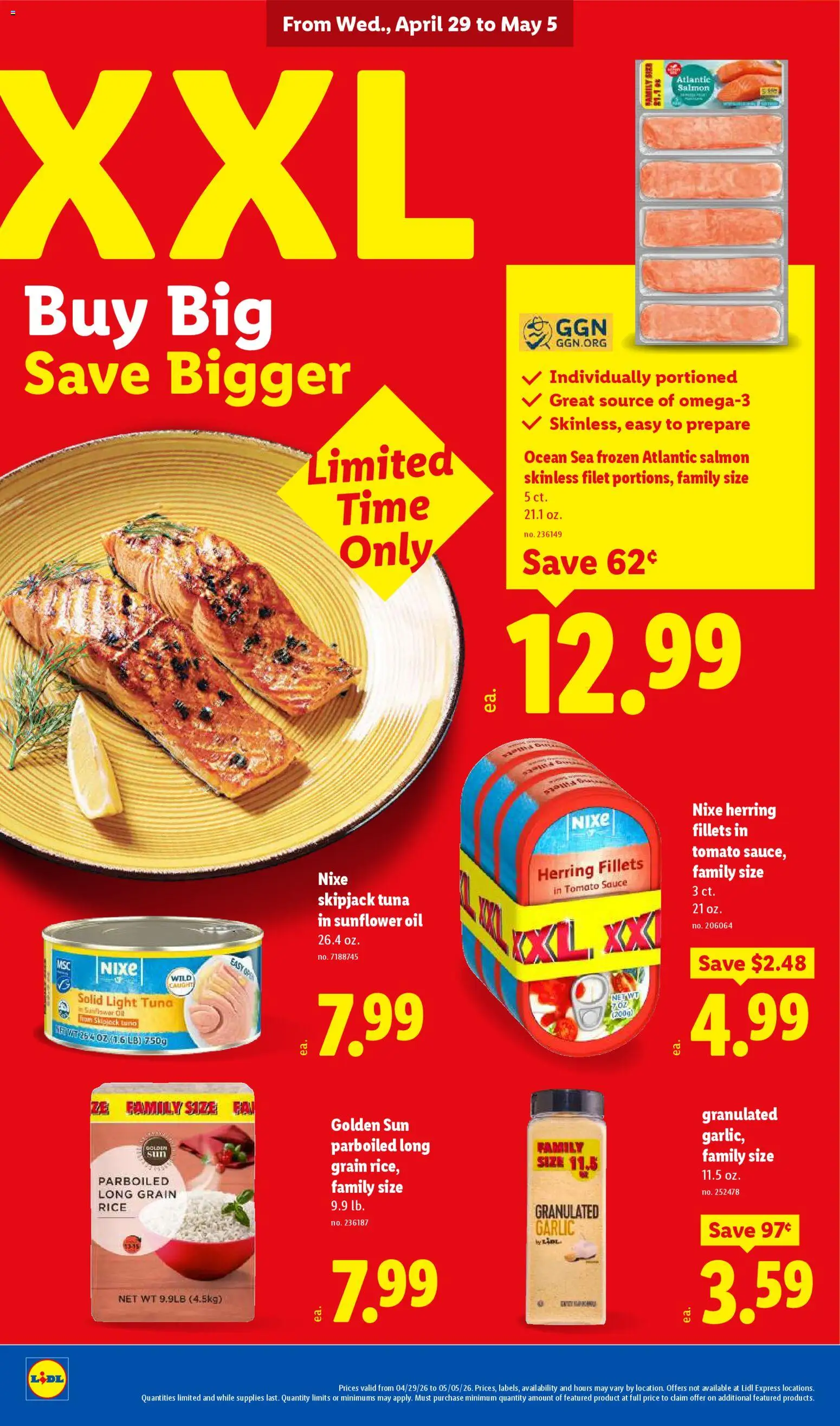 Lidl Weekly Ad - valid from 29.04.2026 | Page: 20 | Products: Oil, Rice, Sauce, Garlic