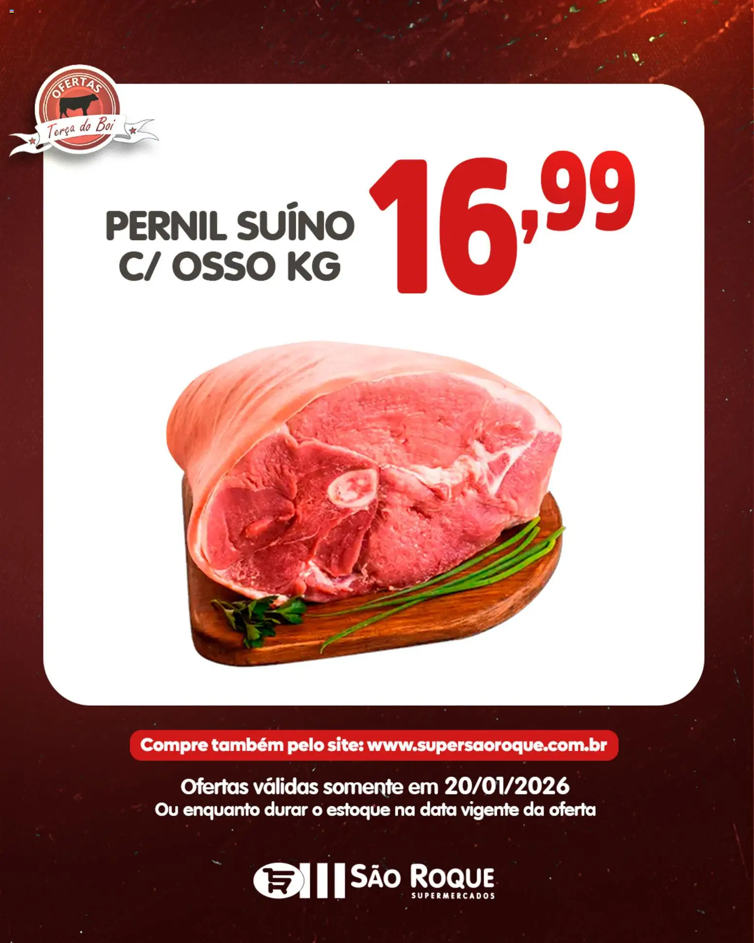 São Roque Supermercados Folheto - válido de 20.01.2026 | Página: 5 | Produtos: Pernil