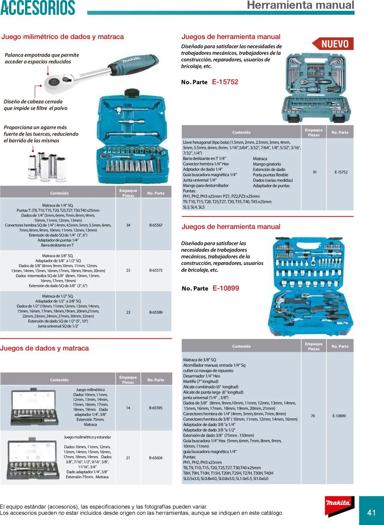 Nuevas ofertas de Makita válidas en toda la República Mexicana desde el 08.07.2024. ¡Encuentra las mejores ofertas en Makita catálogo Accesorios! | Página: 41 | Productos: Extensión, Cutter, Polvo, Martillo