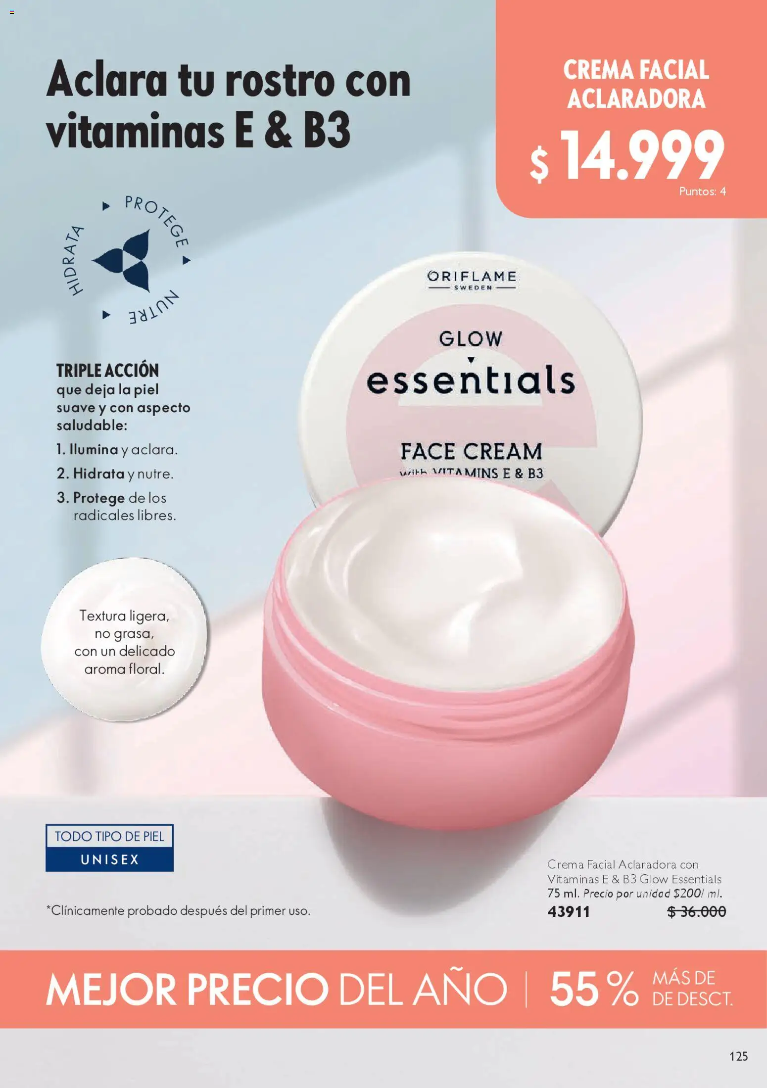 Oriflame revista - valida desde el 18.04.2026 | Página: 125 | Productos: Crema, Vitaminas