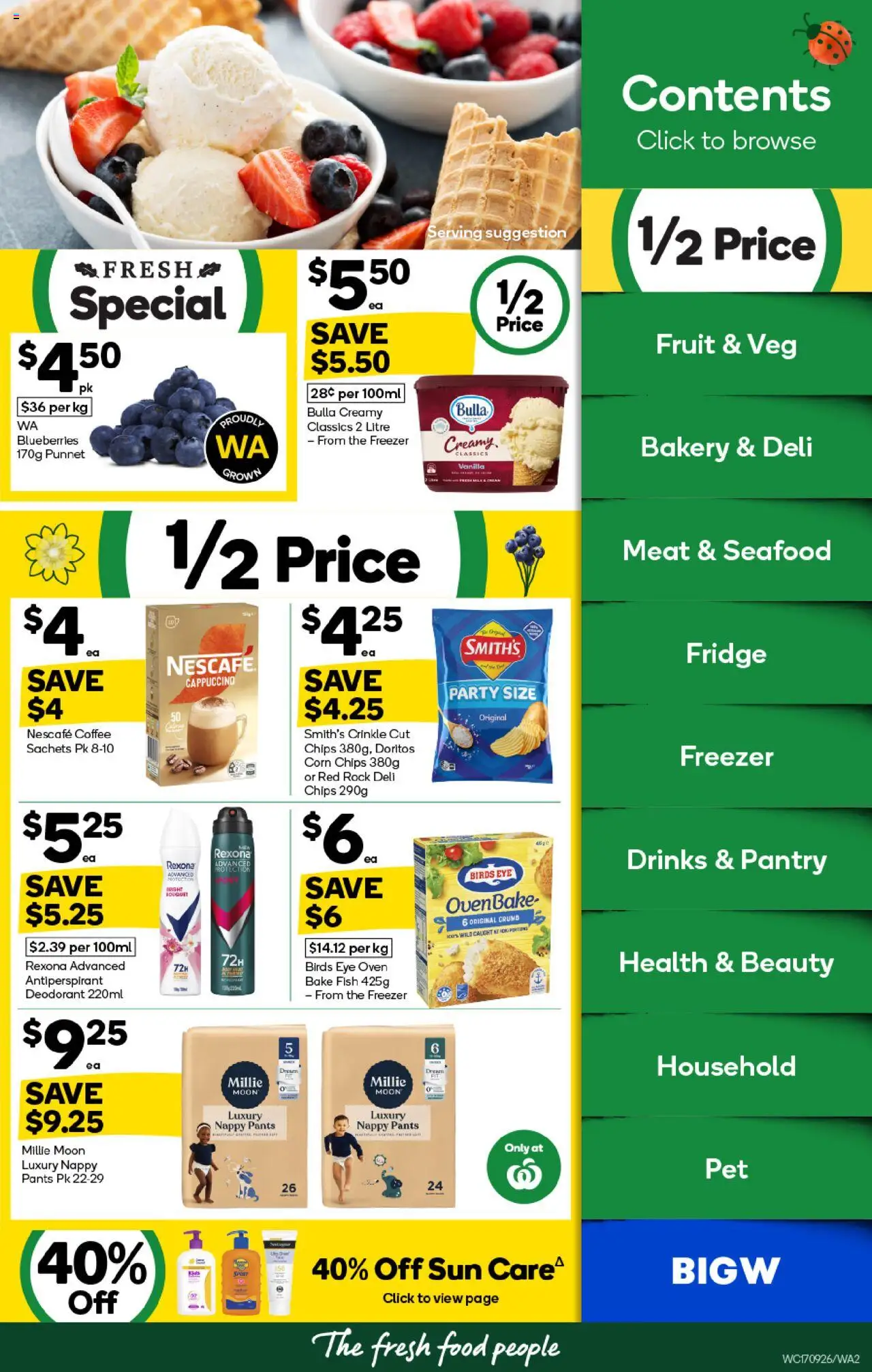Woolworths catalogue - valid from 17.09.2025 | Page: 2 | Products: Deodorant, Chips, Seafood, Fridge