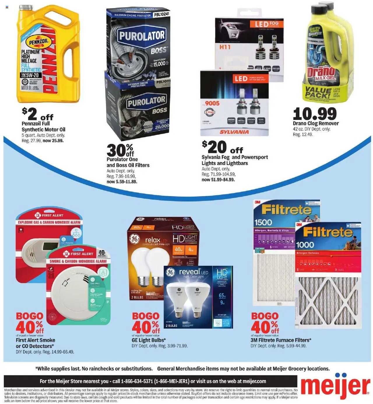 Meijer More Deals Across the Store - valid from 10.09.2025 | Page: 10 | Products: Fusion, Oil, Alarm, Television