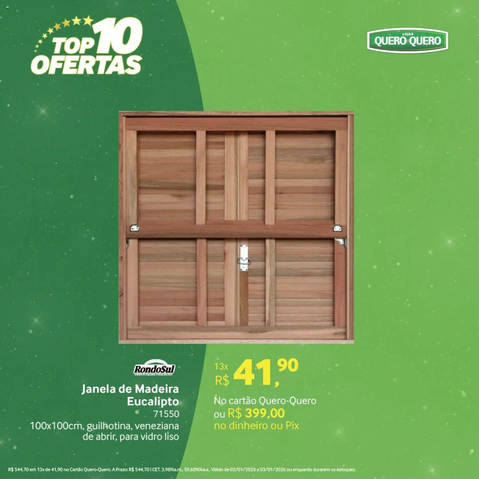 Lojas Quero-Quero Folheto - válido de 02.01.2026 | Página: 19 | Produtos: Janela, Veneziana