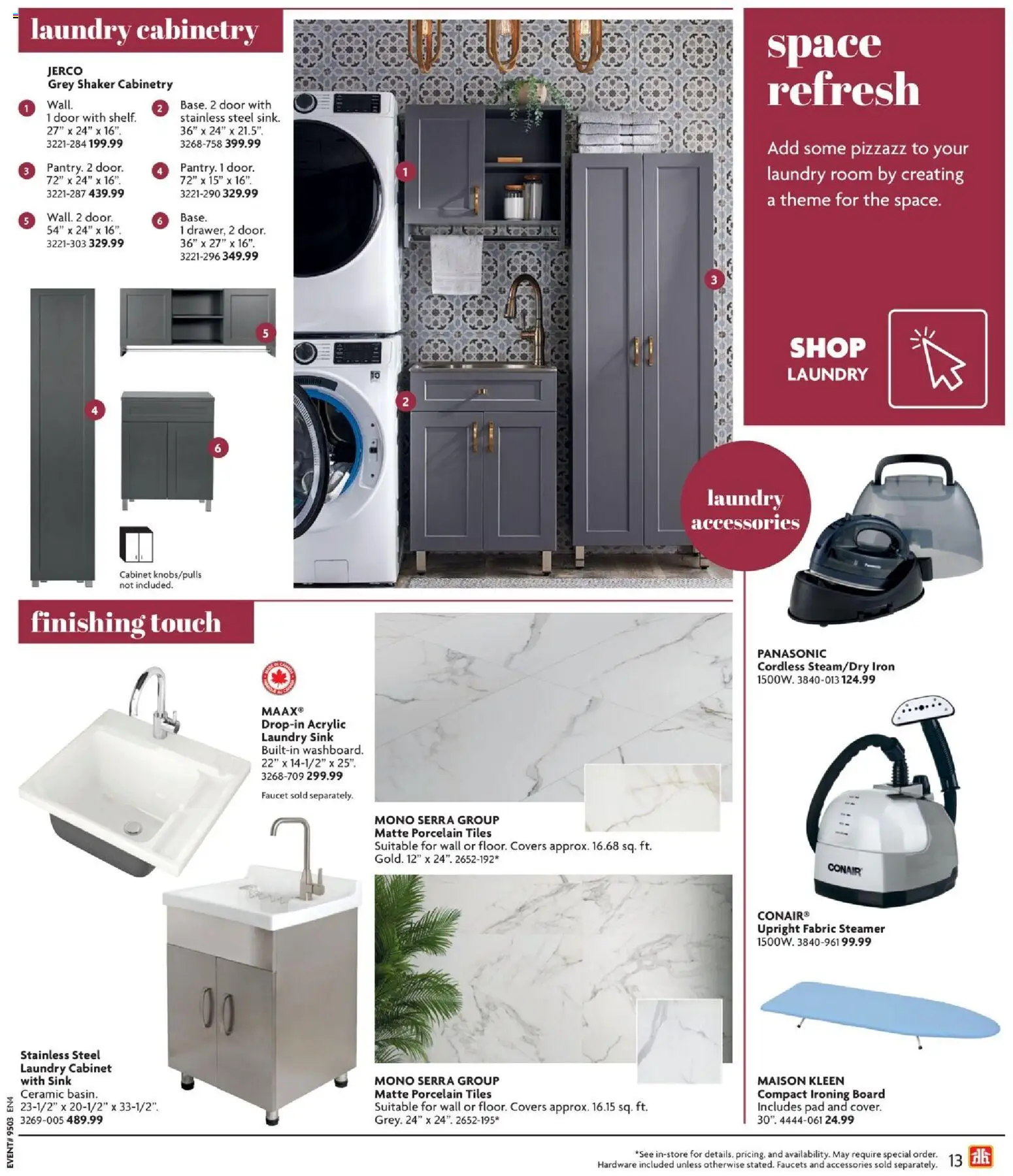 Home Hardware flyer valid from 15.01.2026 | Page: 13 | Products: Iron, Cabinet