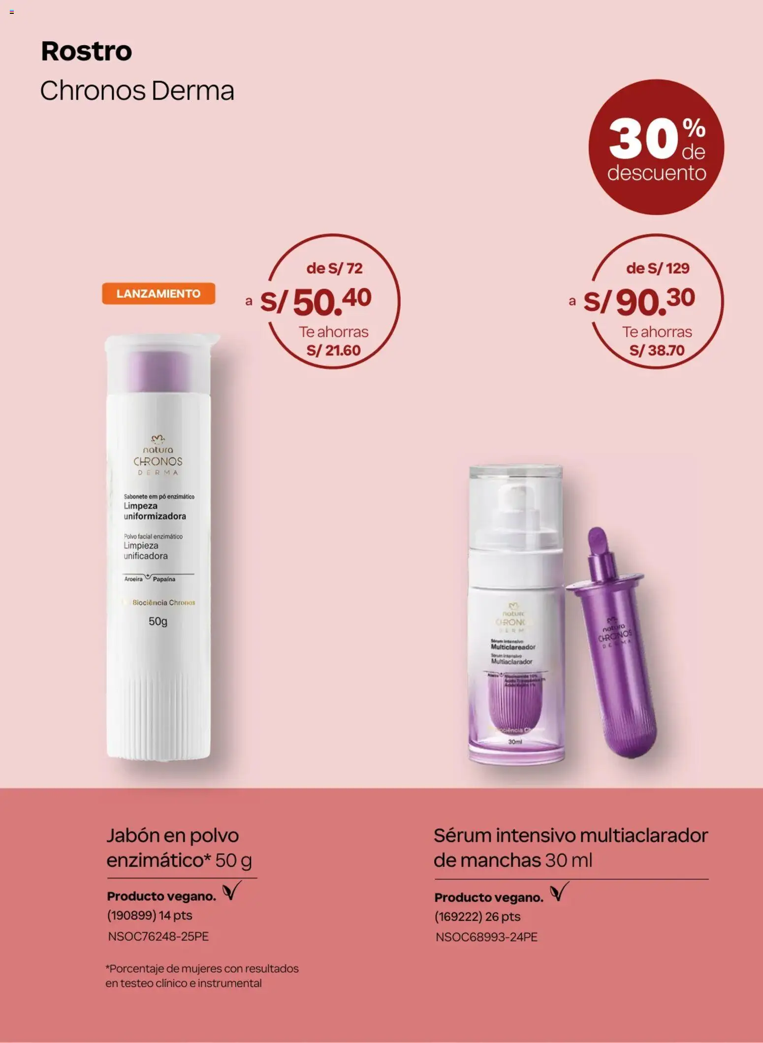 Catálogo Natura válido desde 18.02.2026 | Página: 32 | Productos: Jabón, Jabón en polvo, Té, Polvo