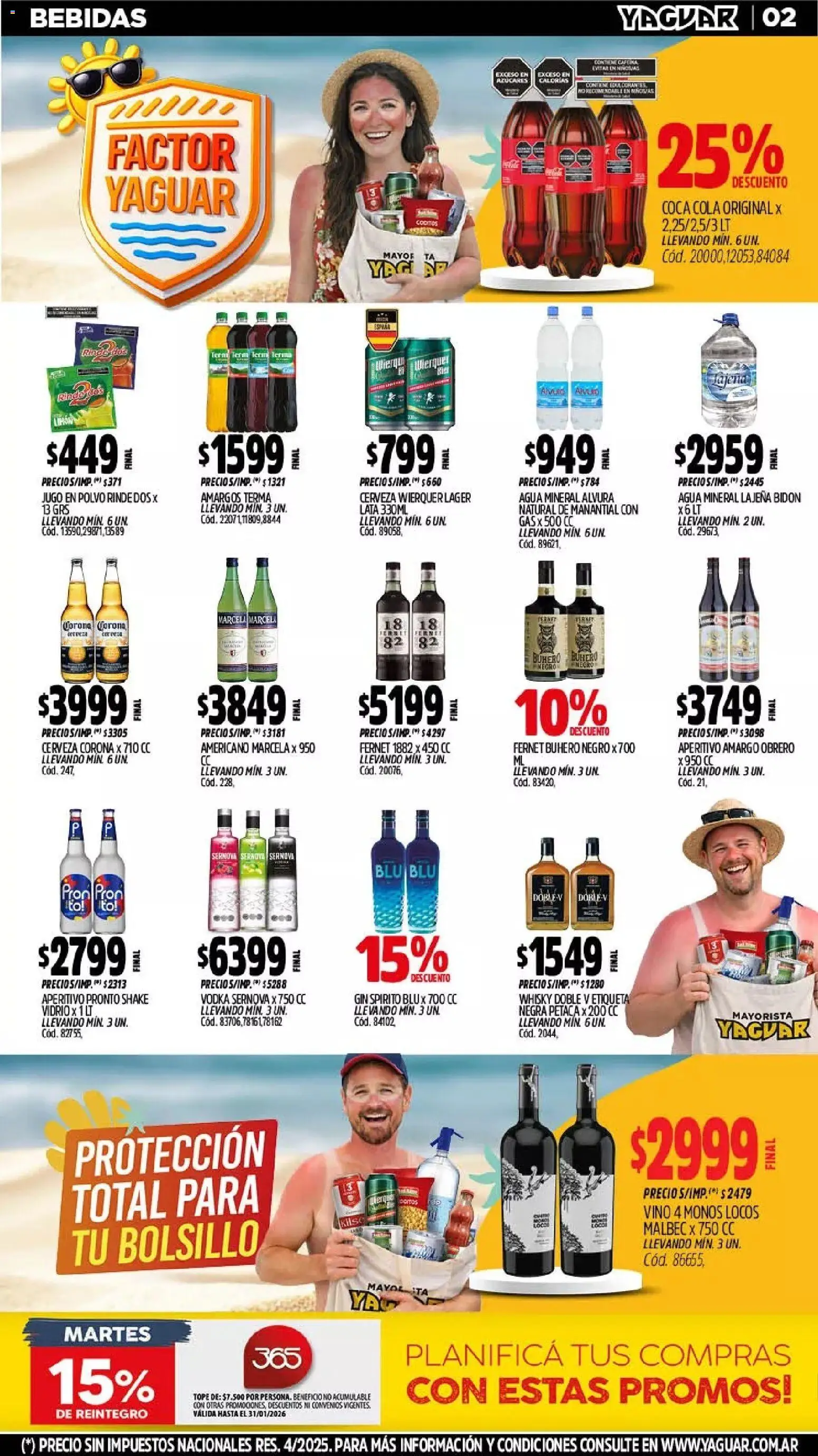 Yaguar - Oferta Semanal Neuquen │ válido desde el 26.01.2026 | Página: 2 | Productos: Vodka, Whisky, Jugo, Vino