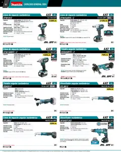 Vista previa de Makita - Catálogo, nuevo folleto de la tienda, válido en México a partir del 04.09.2025 | Página: 52 | Productos: Tornillo, Estuche, Taladro, Cargador