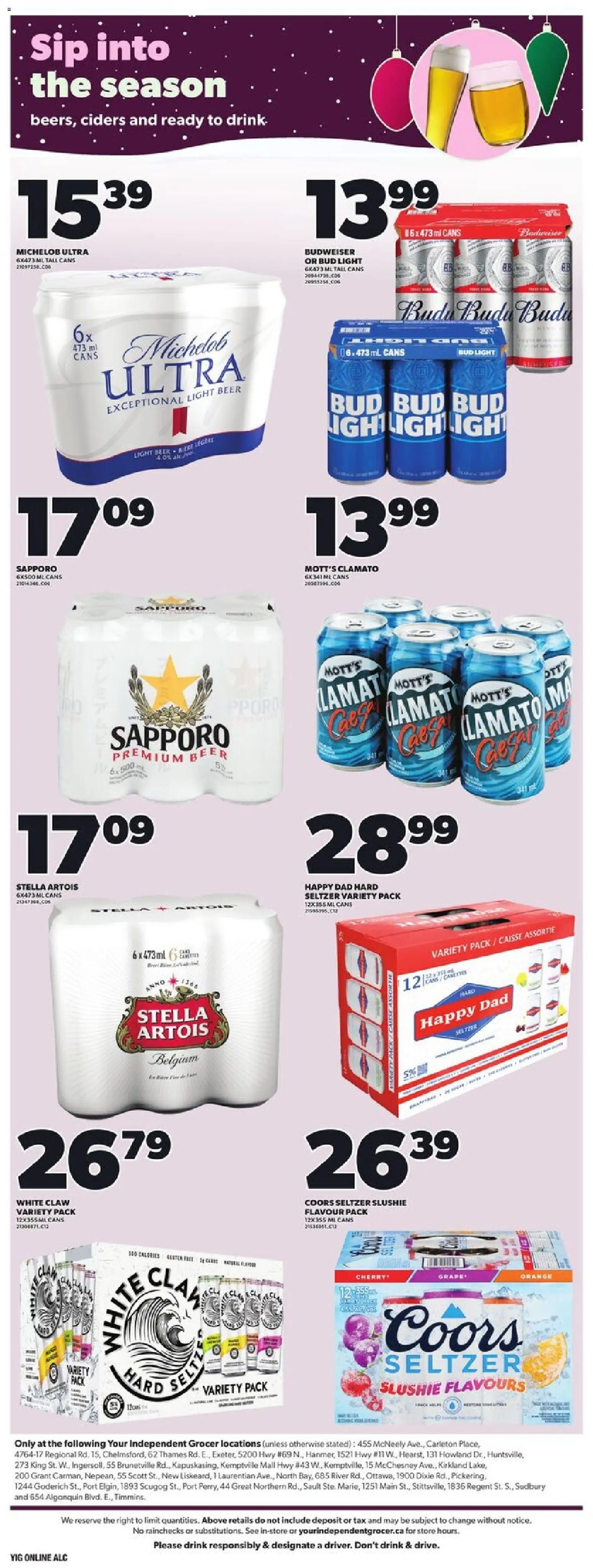 Independent Grocer flyer valid from 11.12.2025 | Page: 7 | Products: Beer