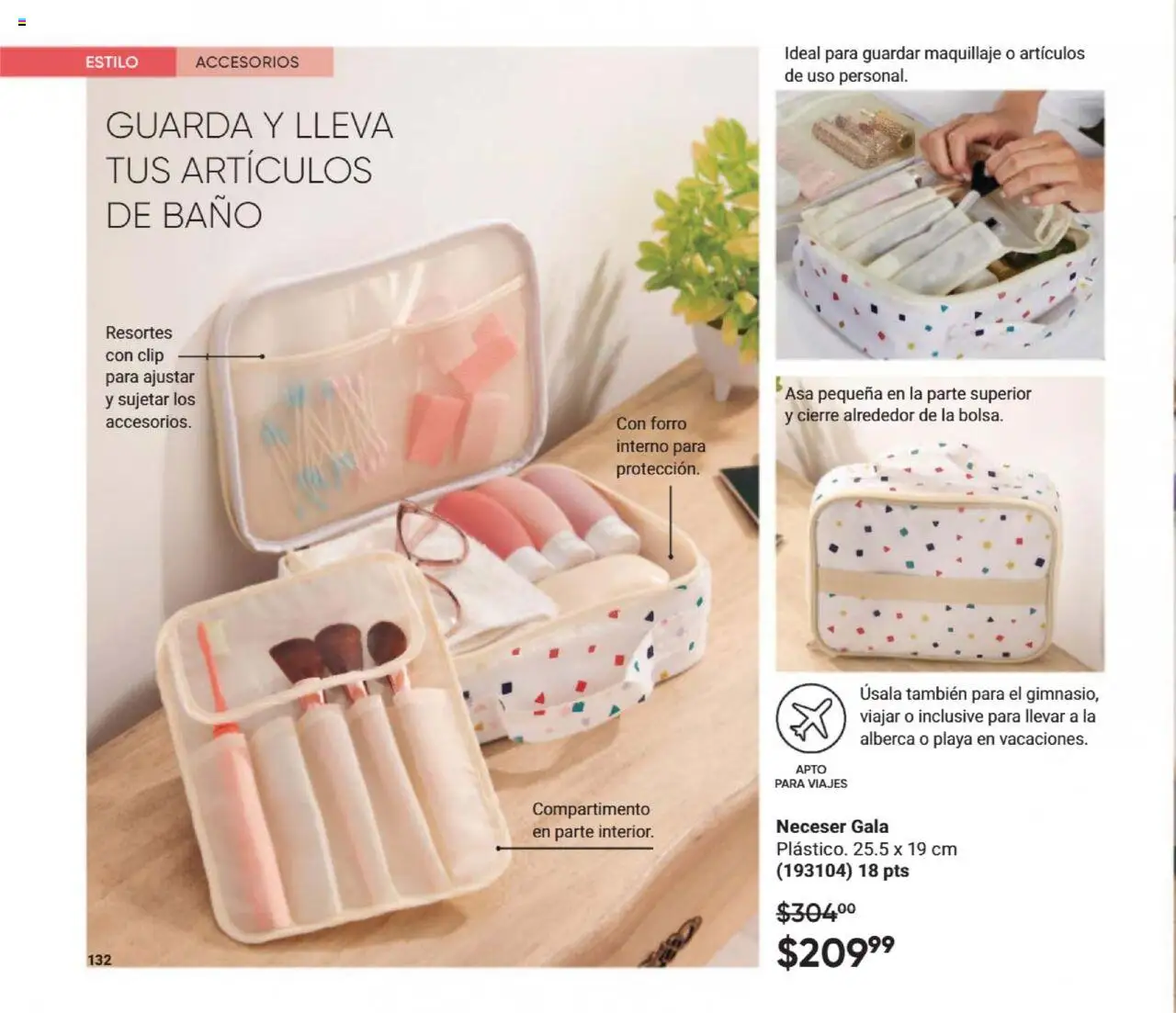 Nuevas ofertas de AVON válidas en toda la República Mexicana desde el 12.09.2025. ¡Encuentra las mejores ofertas en AVON - Casa & Estilo 15 2025! | Página: 132 | Productos: Neceser, Baño, Maquillaje